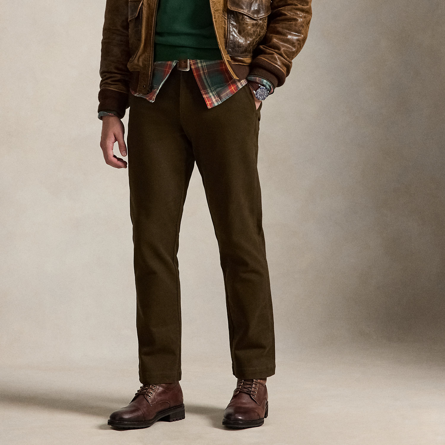 Manhasset Stretch Straight Chino Trouser