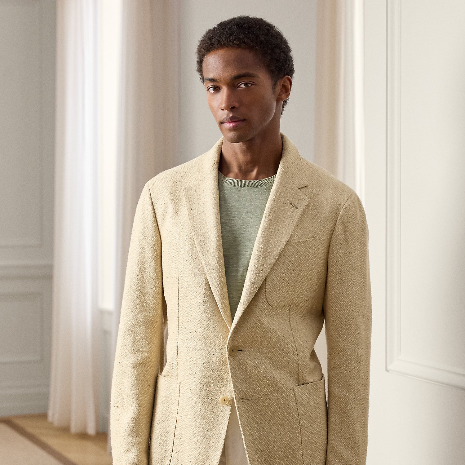 Hadley Hand-Tailored Herringbone Jacket