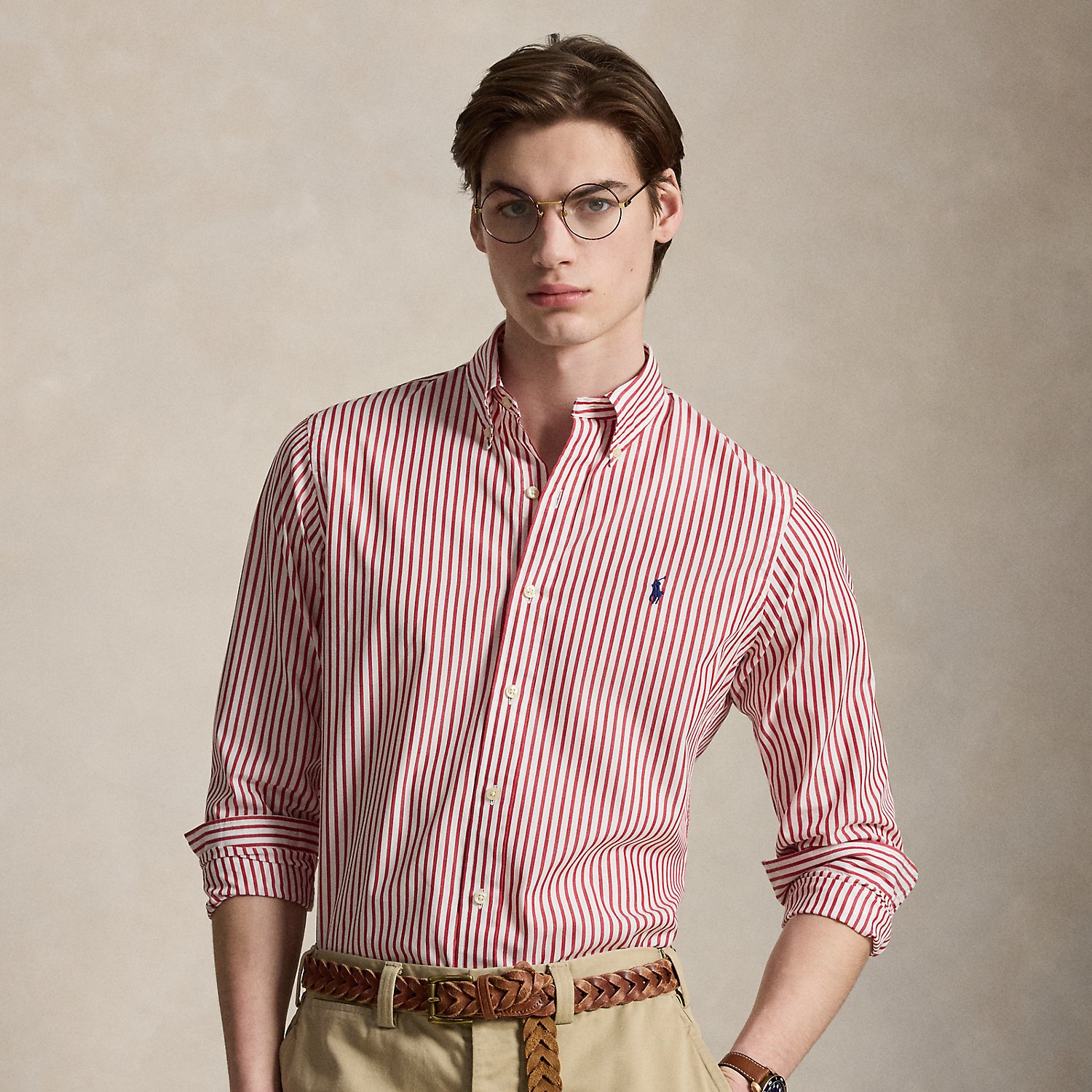 Custom Fit Striped Broadcloth Shirt