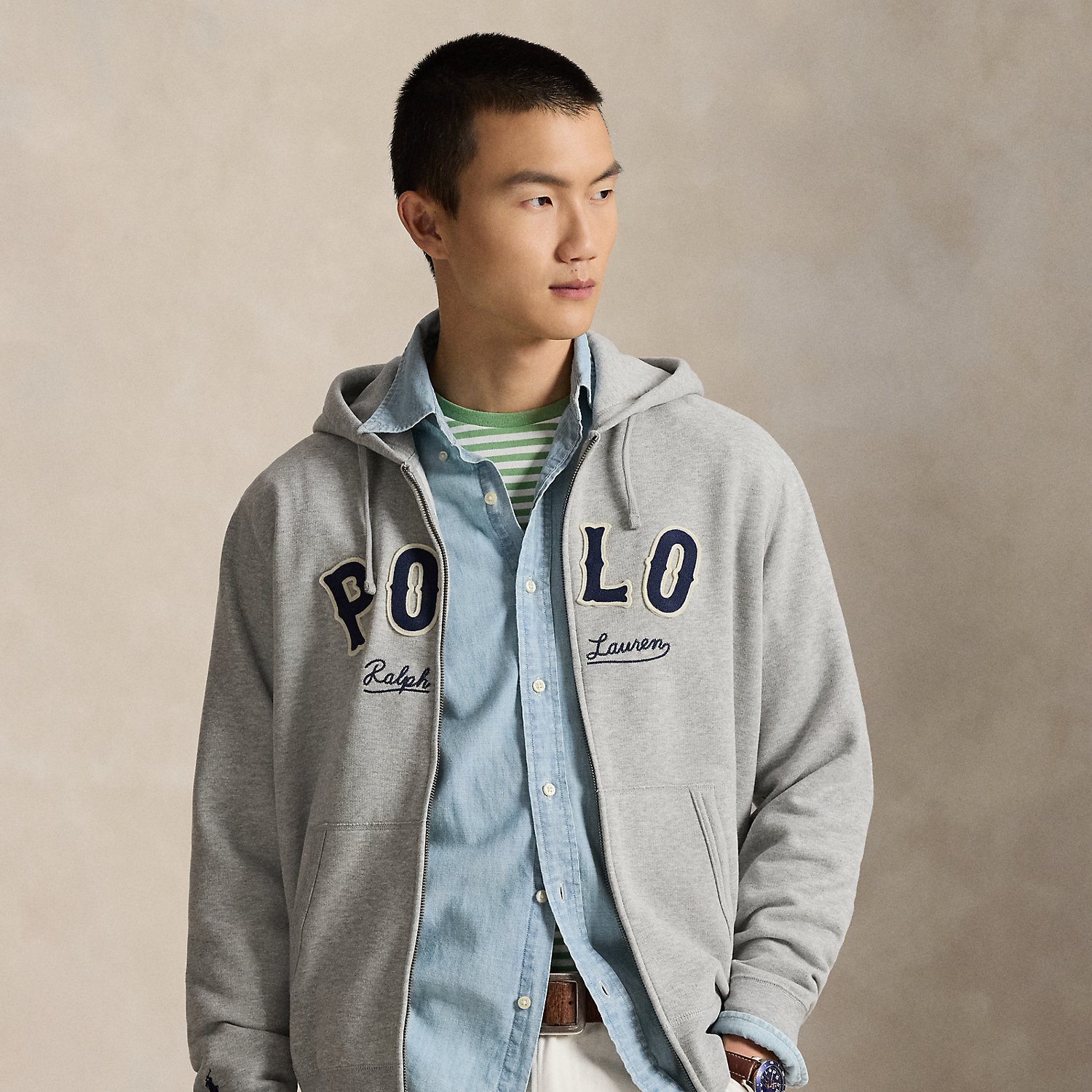 The RL Fleece Western-Logo Hoodie