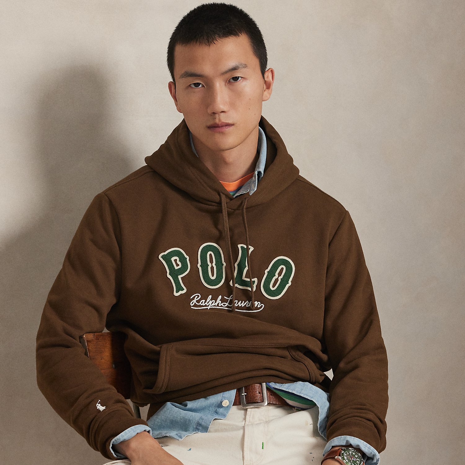 The RL Fleece Western-Logo Hoodie