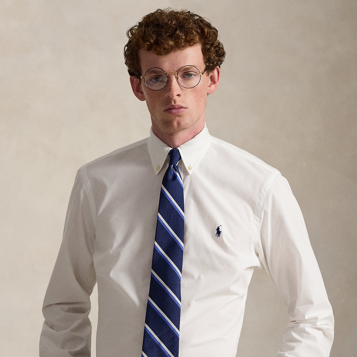 Custom Fit Stretch Poplin Shirt