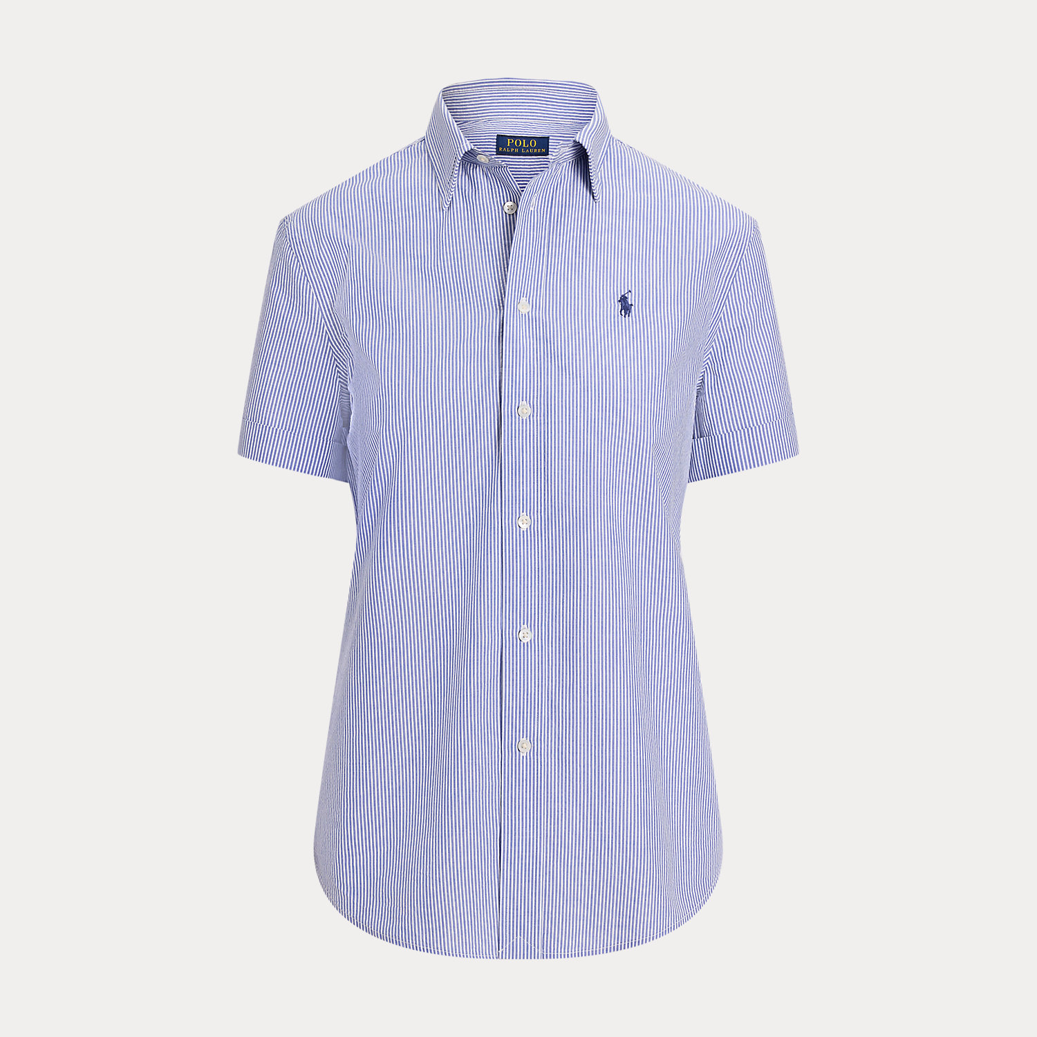 Classic Fit Striped Seersucker Shirt