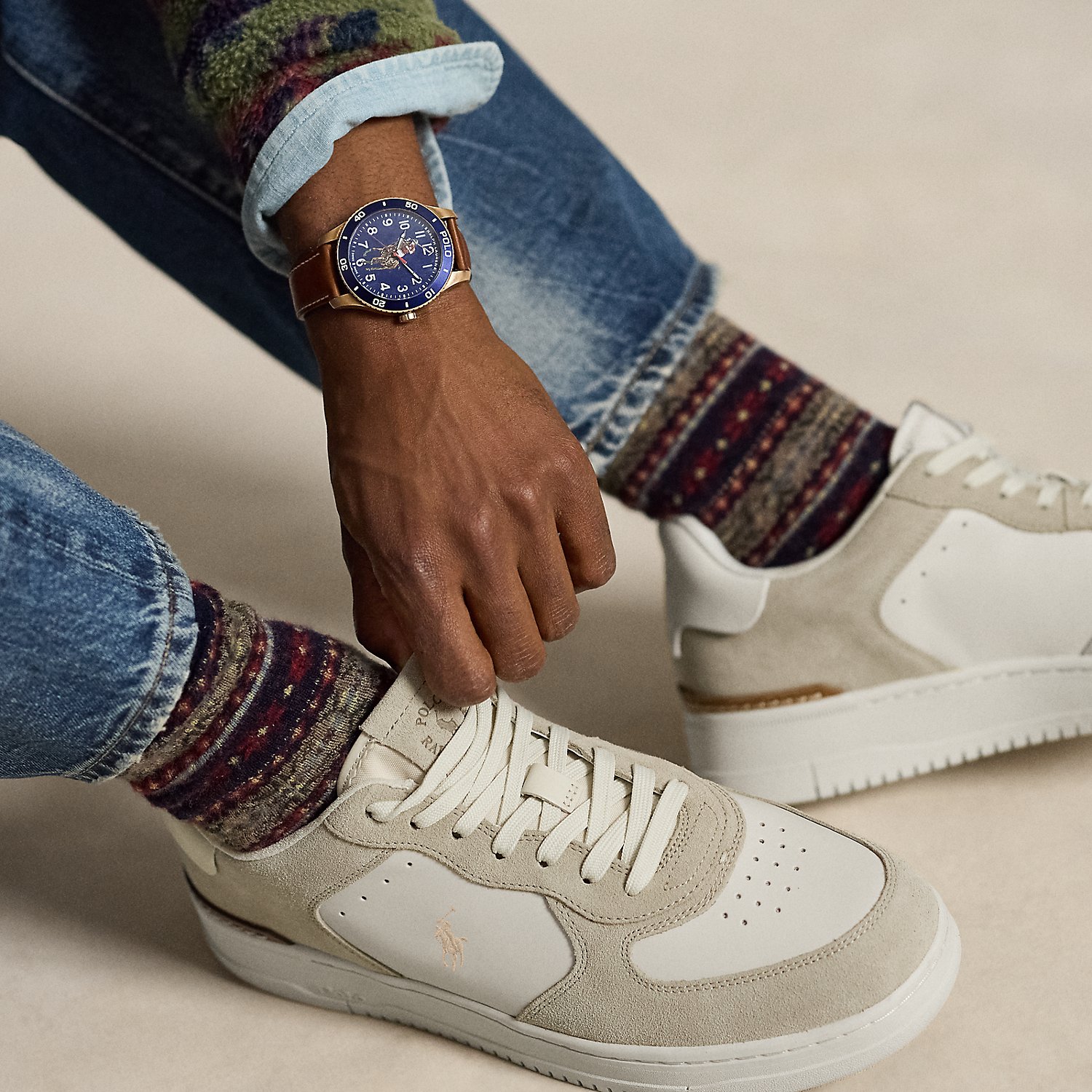 Masters Court Leather-Suede Trainer