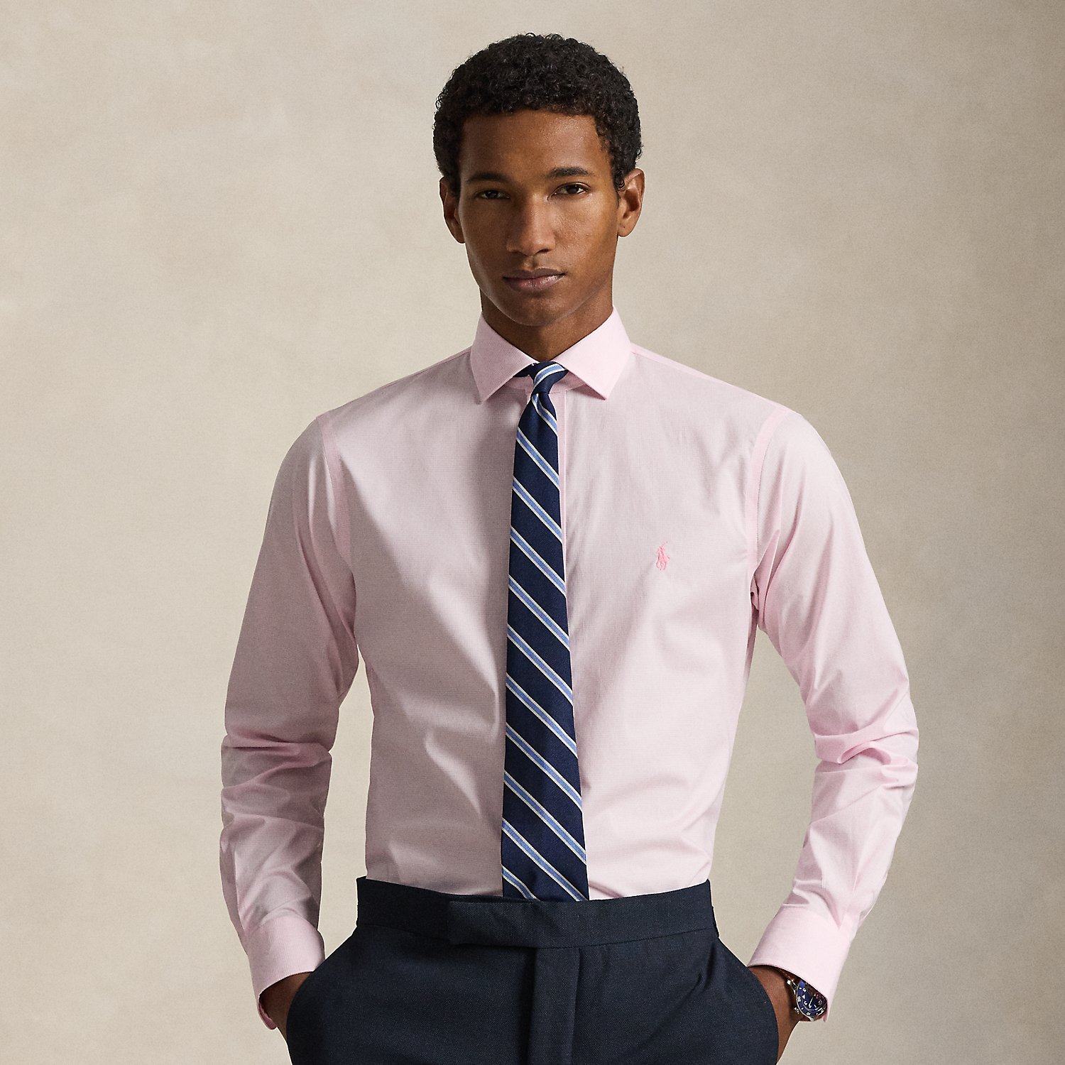 Custom Fit Poplin Shirt
