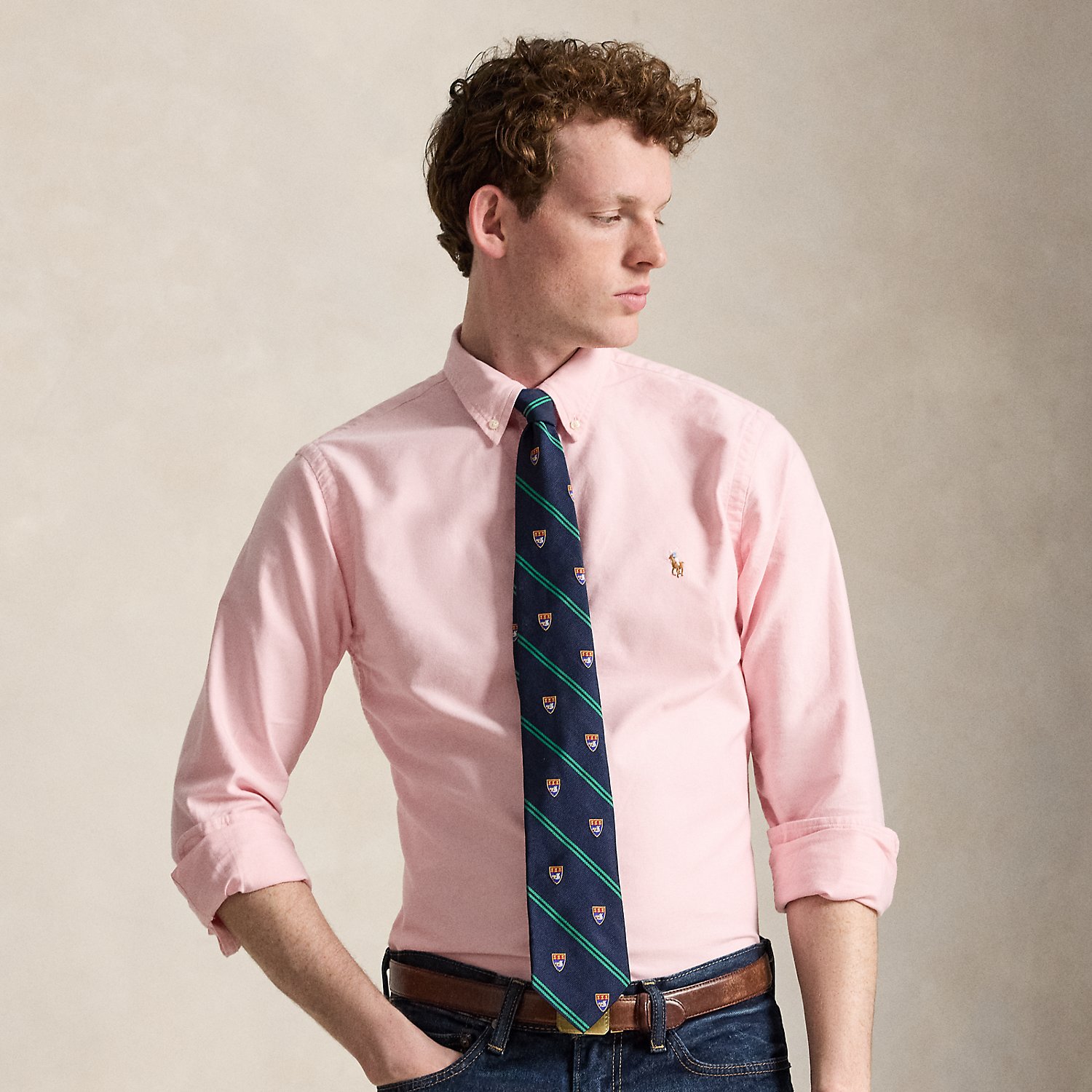 Slim Fit Oxford Shirt by Polo Ralph Lauren