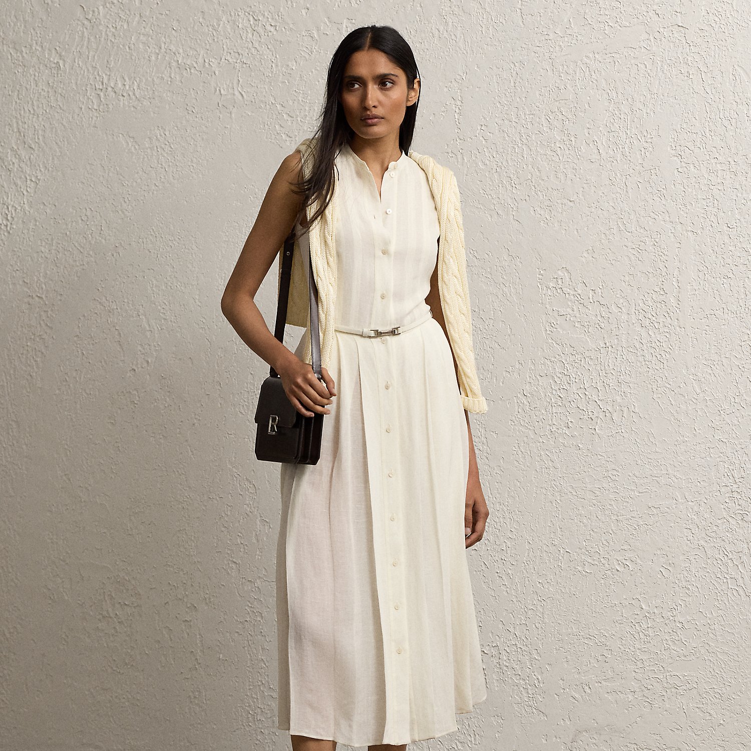 Kennedi Linen Sleeveless Day Dress