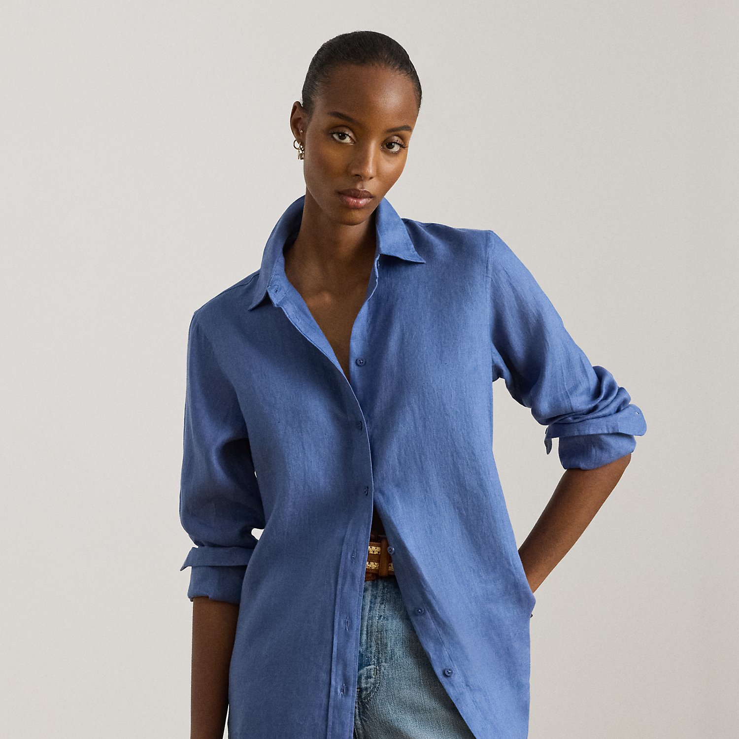 Relaxed Fit Linen Shirt