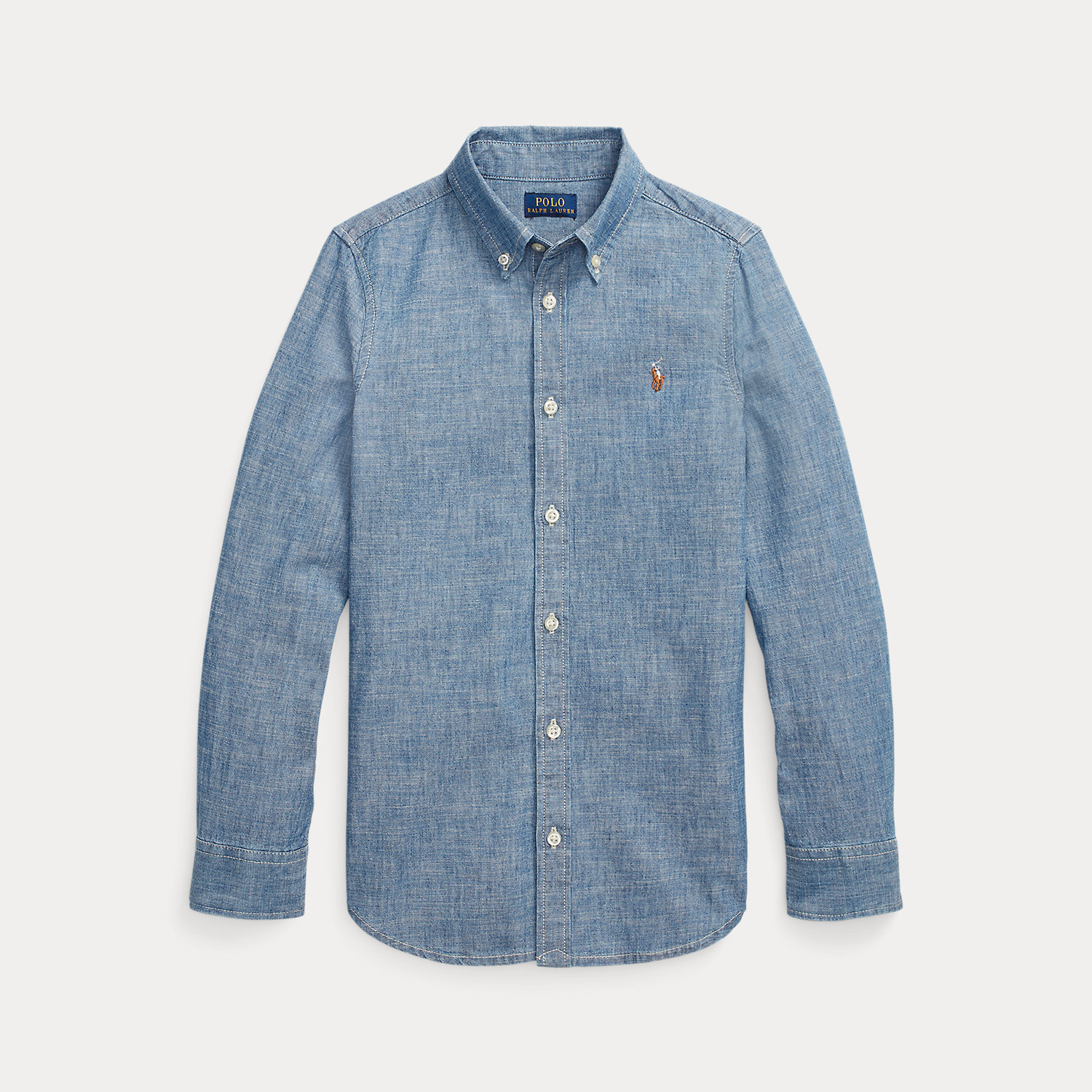 Indigo Cotton Chambray Shirt by Ralph Lauren