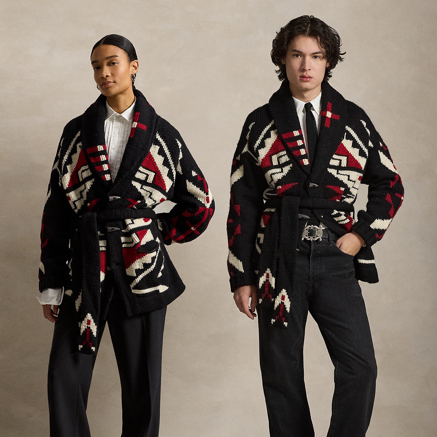 PRL x TÓPA Red Wind Star Cardigan