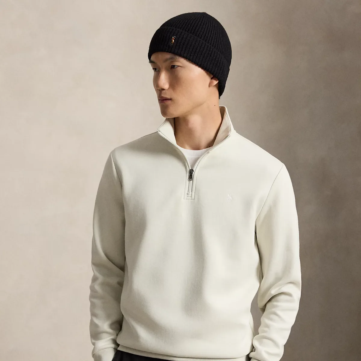 Double-Knit Quarter-Zip Pullover by Polo Ralph Lauren