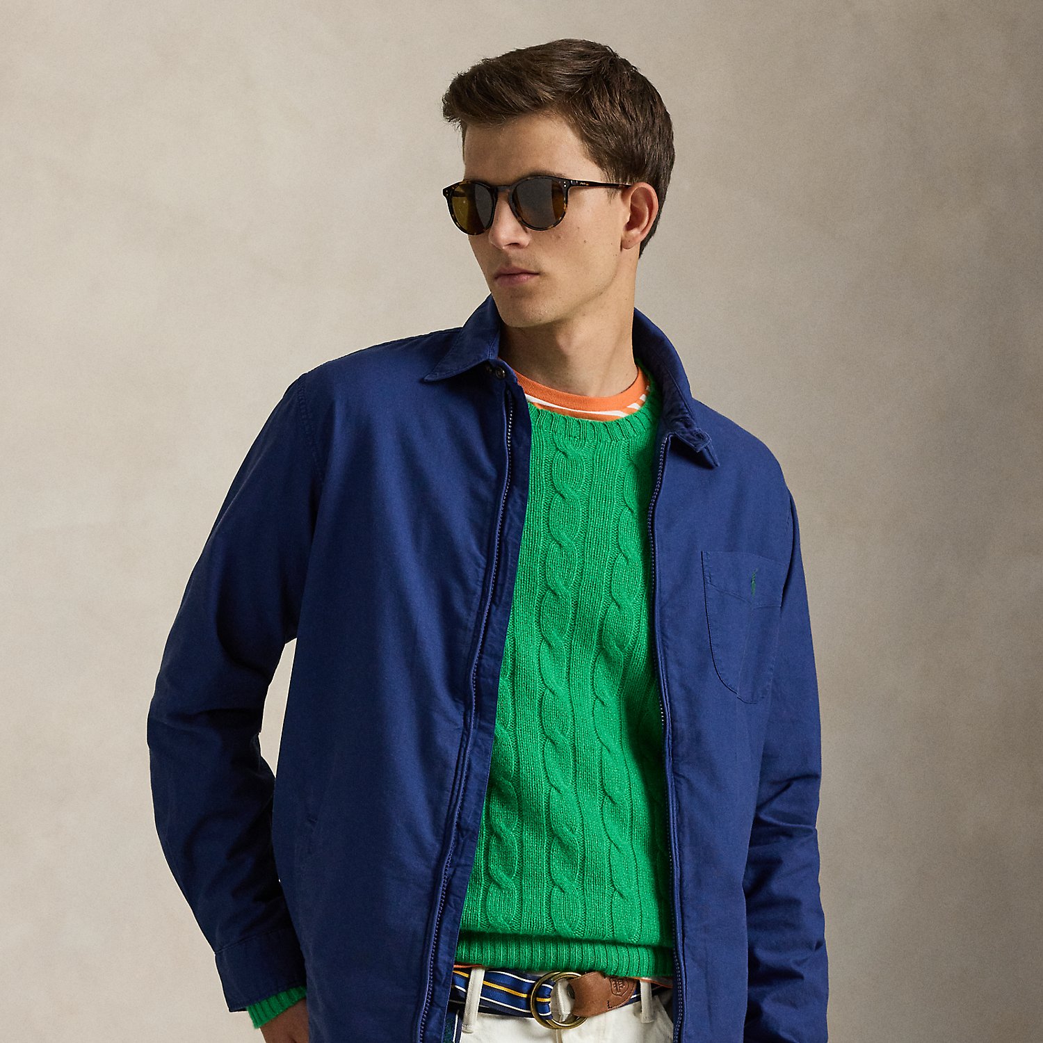 Garment-Dyed Oxford Overshirt by Polo Ralph Lauren