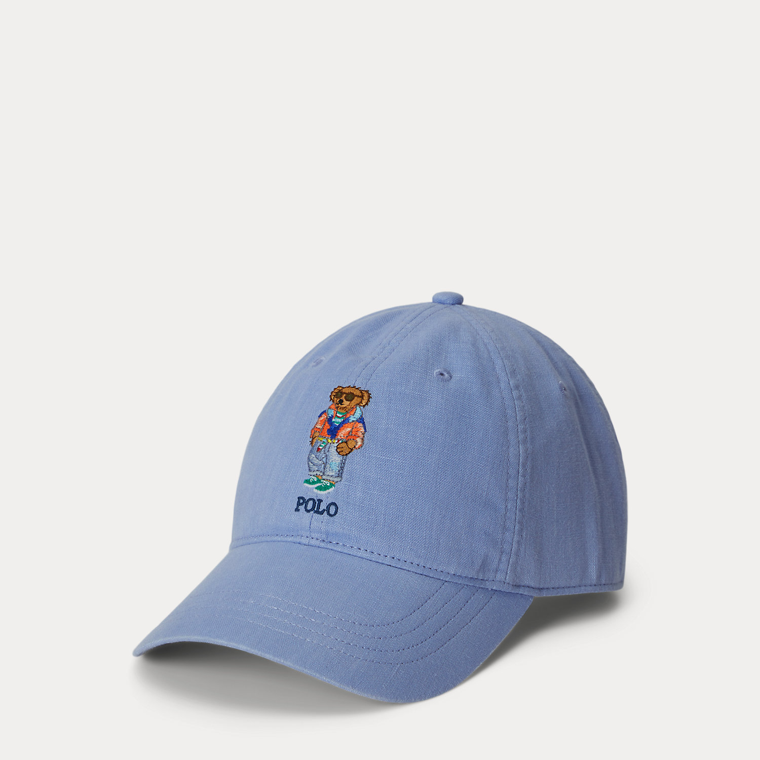 Polo Bear Linen Ball Cap