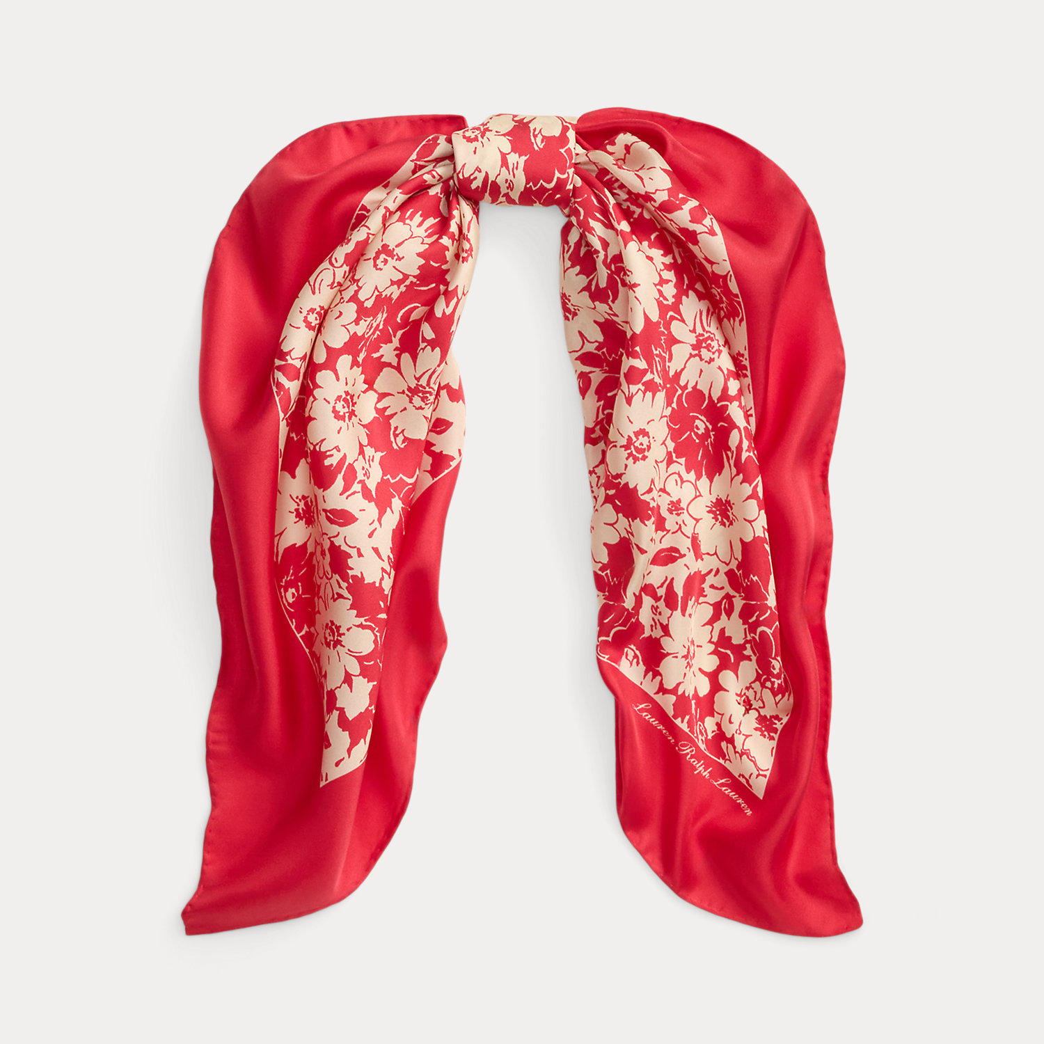 Floral Silk Square Scarf