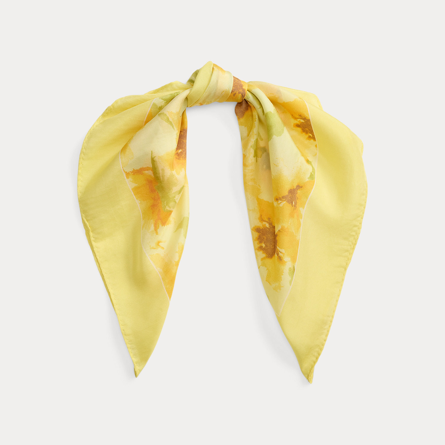 Floral Silk Square Scarf