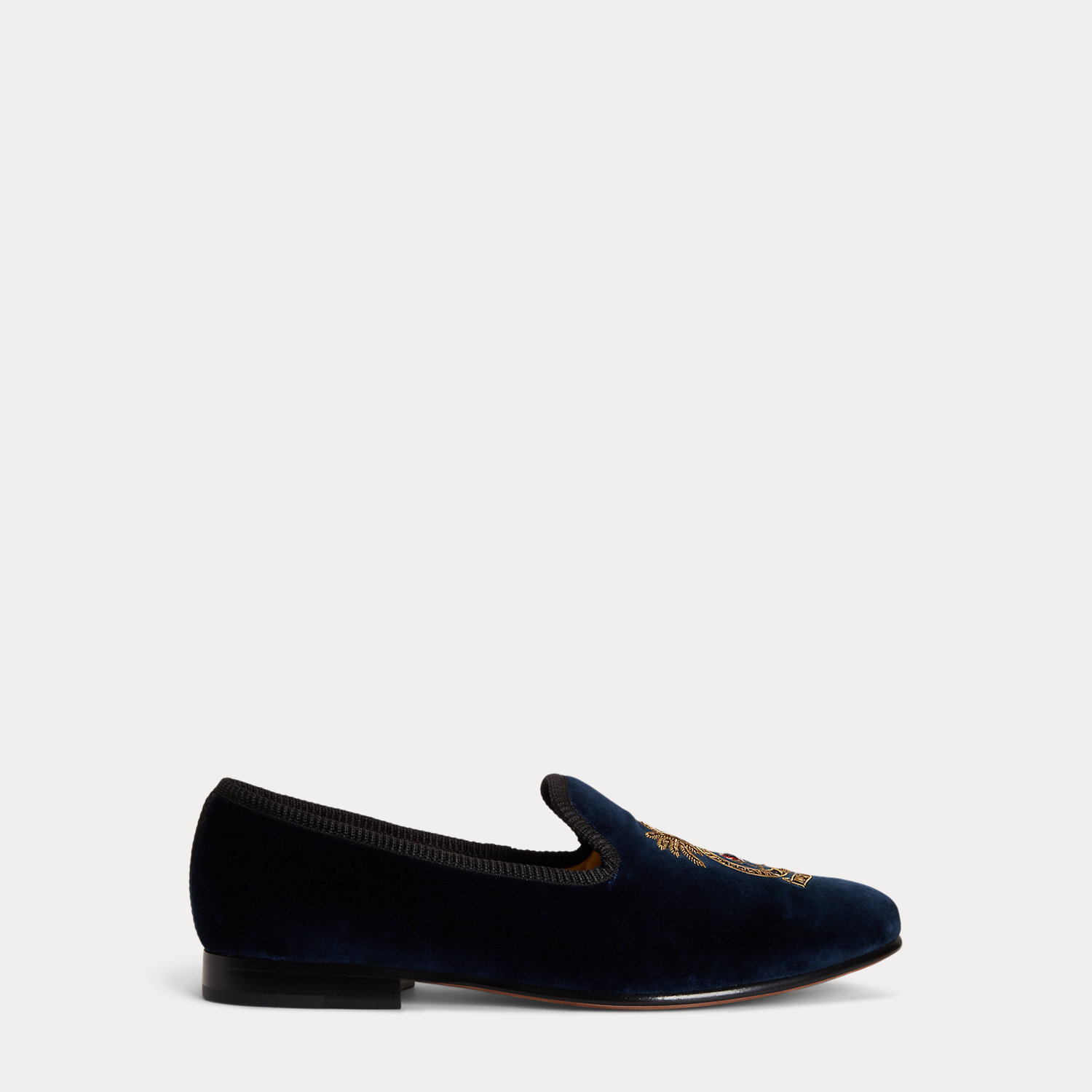 Paxton Crest Velvet Slipper by Polo Ralph Lauren