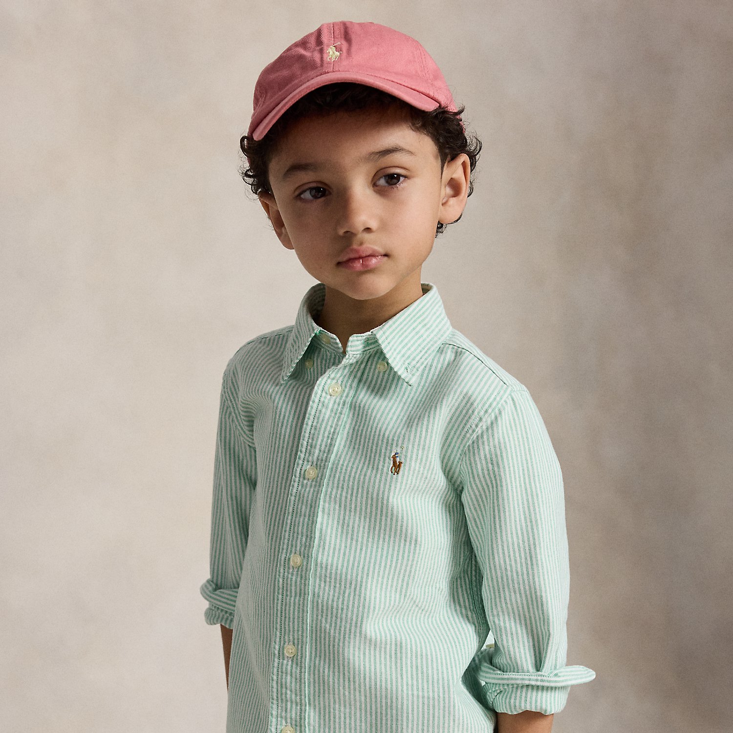 Striped Cotton Oxford Shirt