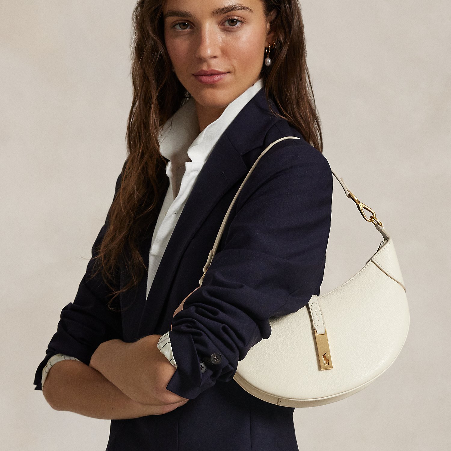 Polo ID Leather Mini Shoulder Bag by Polo Ralph Lauren