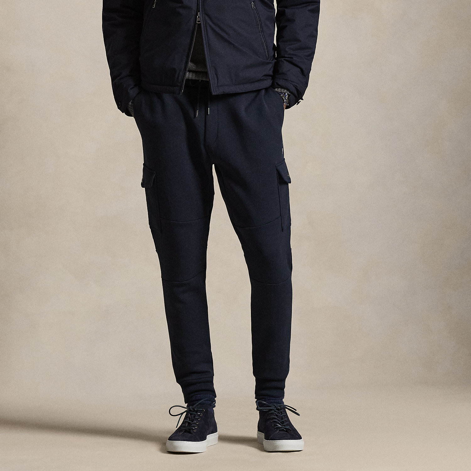 Double-Knit Cargo Jogging Bottom