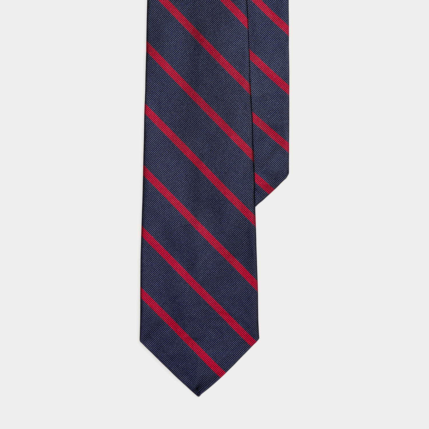 Striped Silk Repp Narrow Tie
