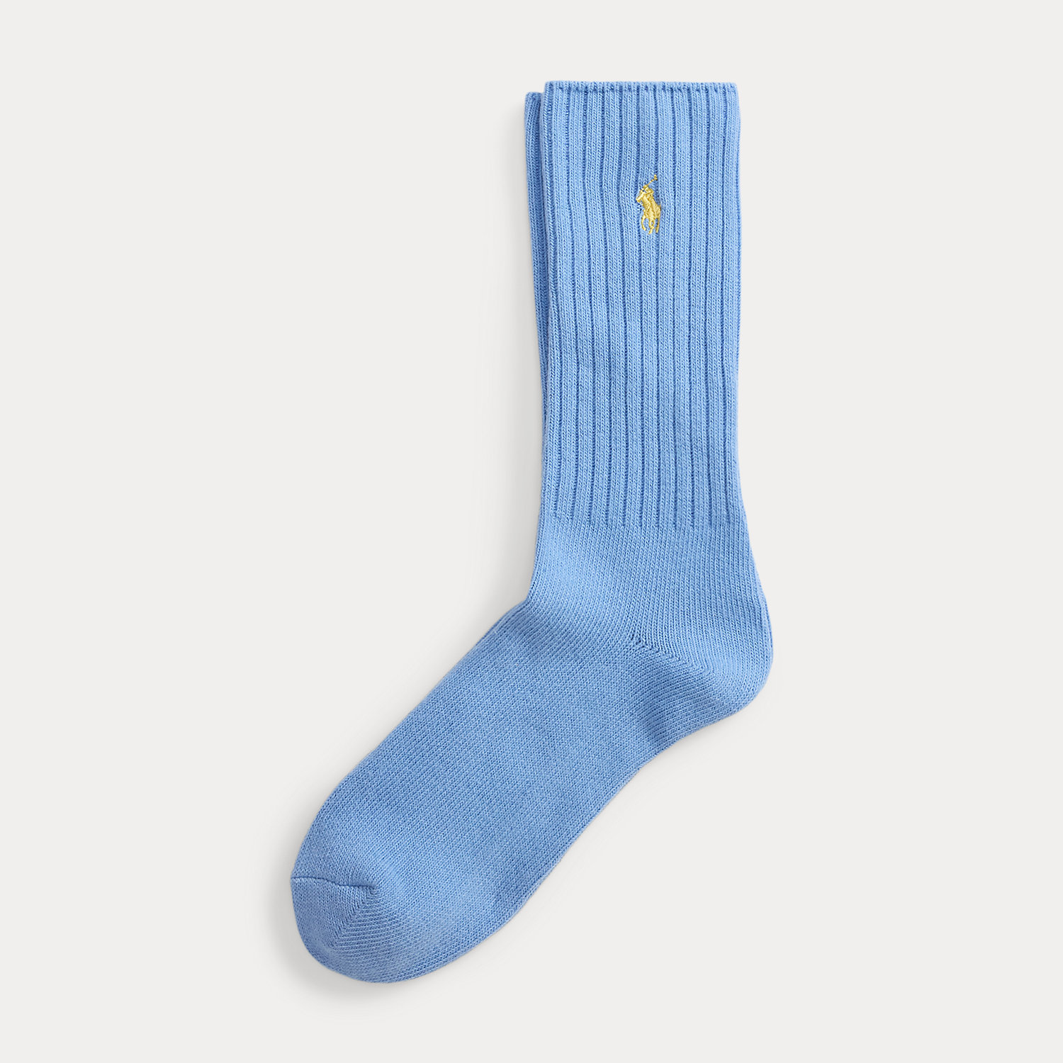Signature Pony Cotton-Blend Crew Socks