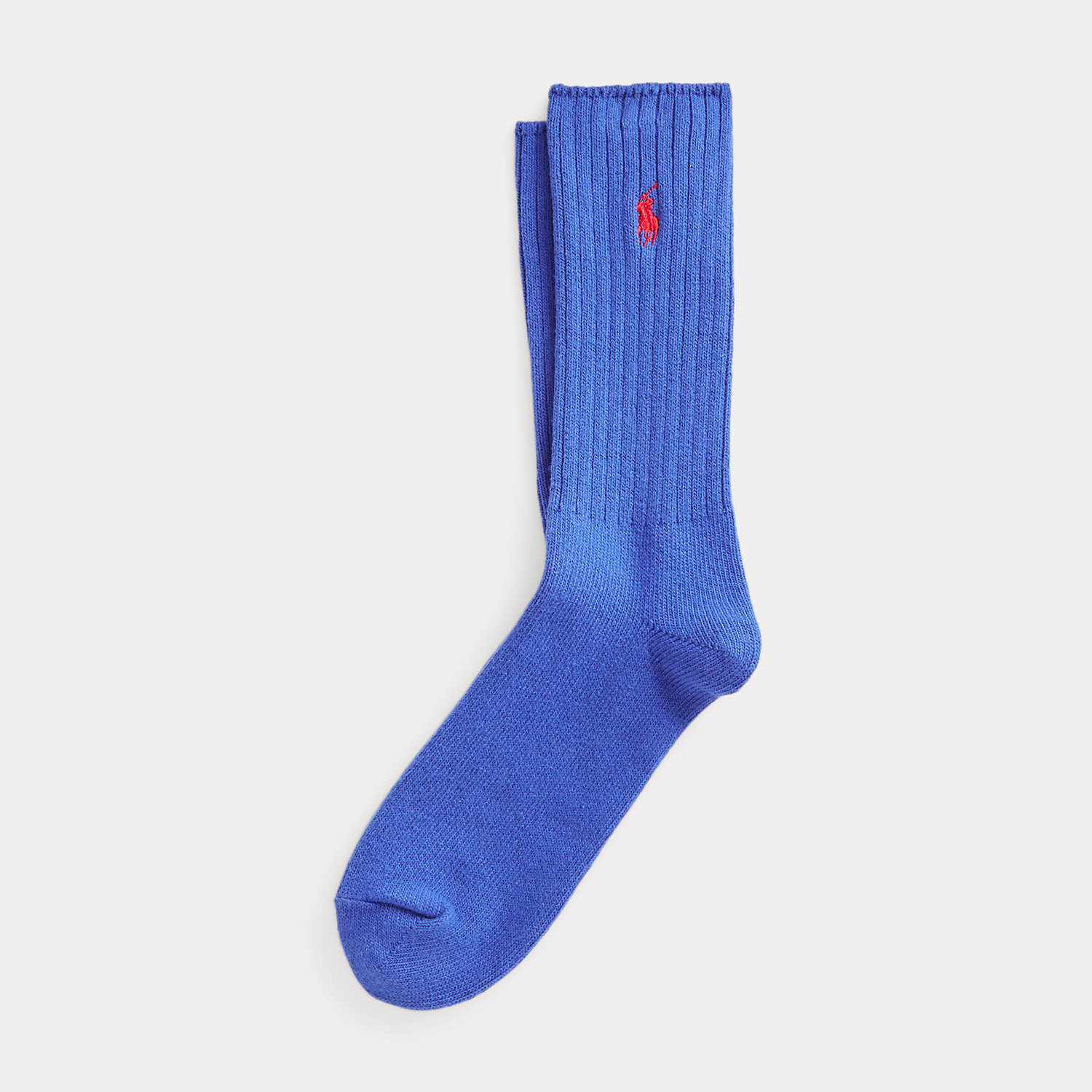 Signature Pony Cotton-Blend Crew Socks