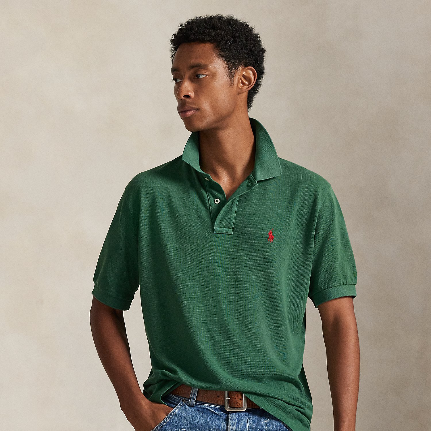 Original Fit Mesh Polo Shirt