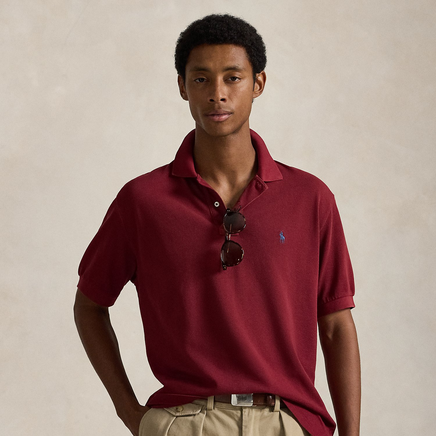 Original Fit Mesh Polo Shirt