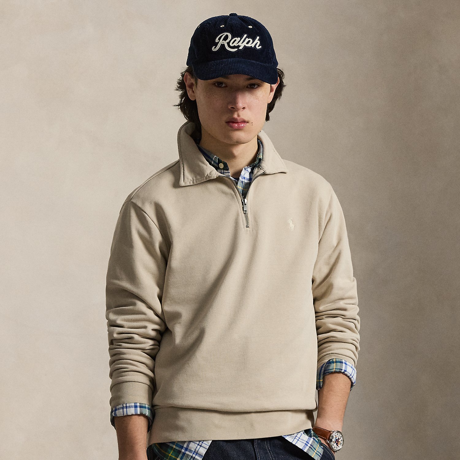 Loopback Fleece Quarter-Zip Sweatshirt
