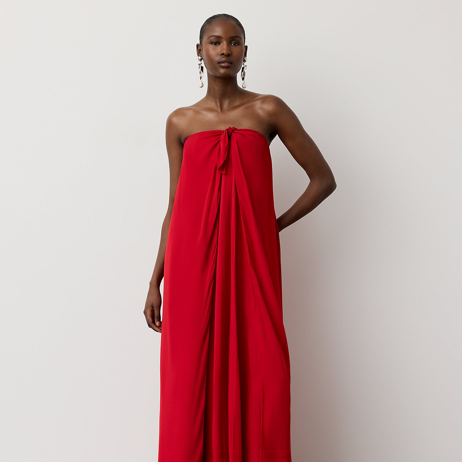 Brittani Satin Evening Dress
