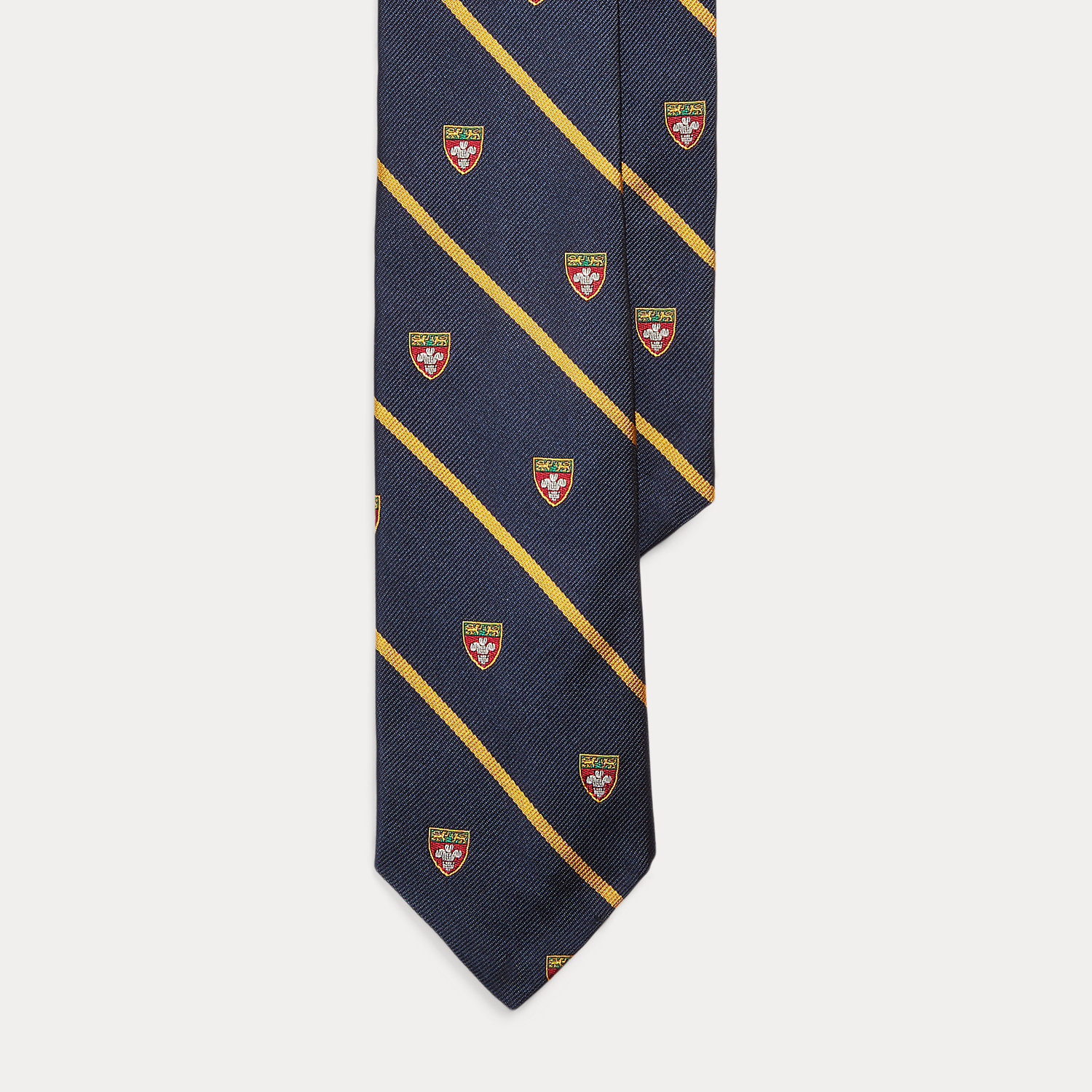 Striped Silk Narrow Club Tie
