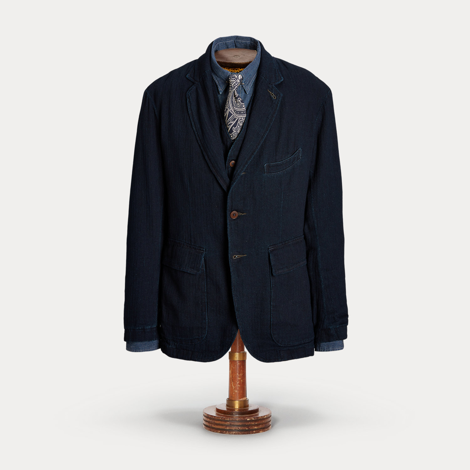 Unconstructed Herringbone Sport Coat