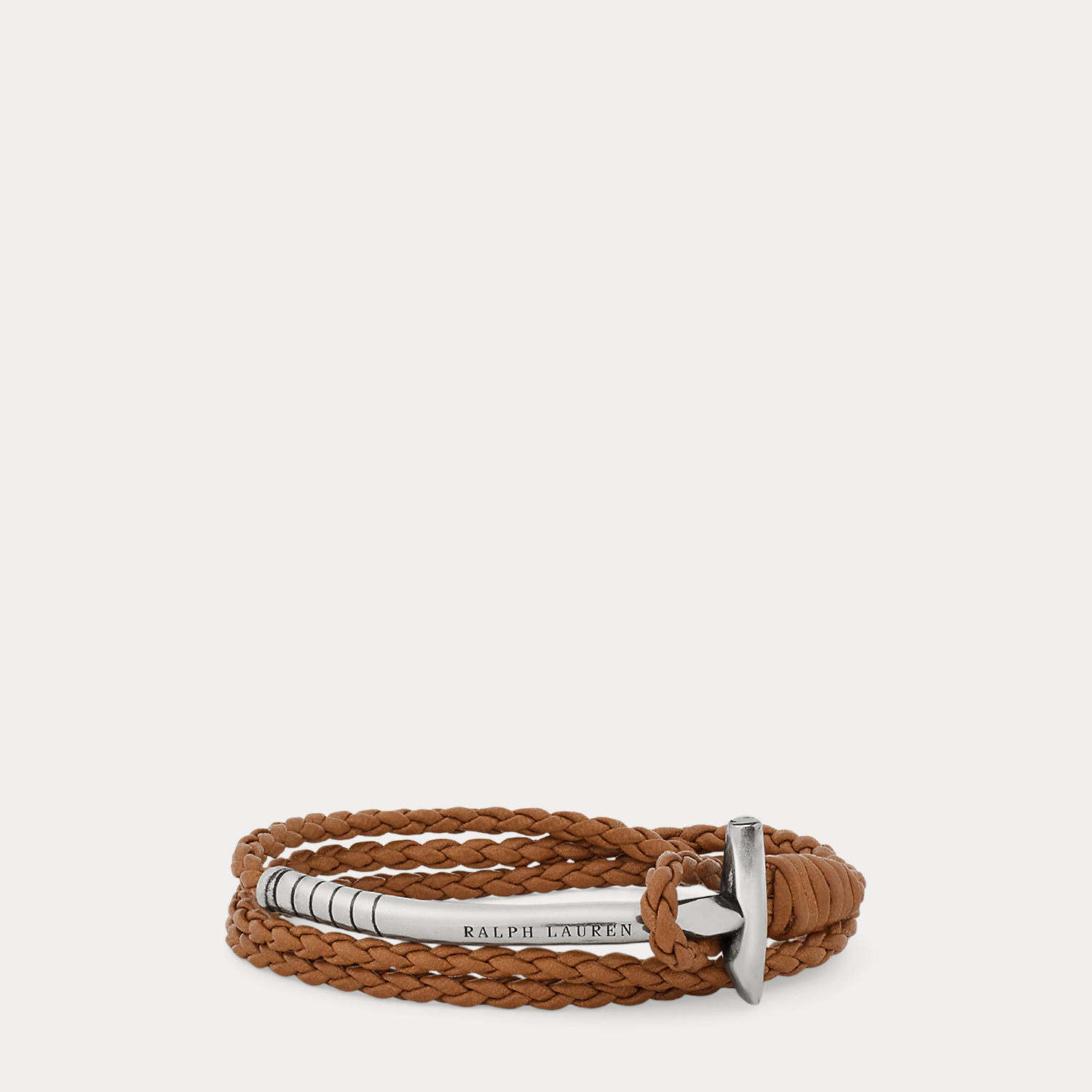 Triple-Wrap Leather Mallet Bracelet