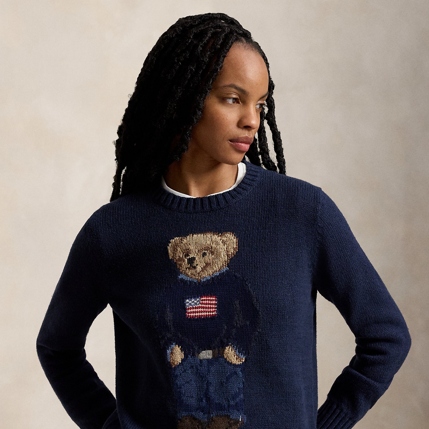 Polo Bear Cotton-Linen Jumper