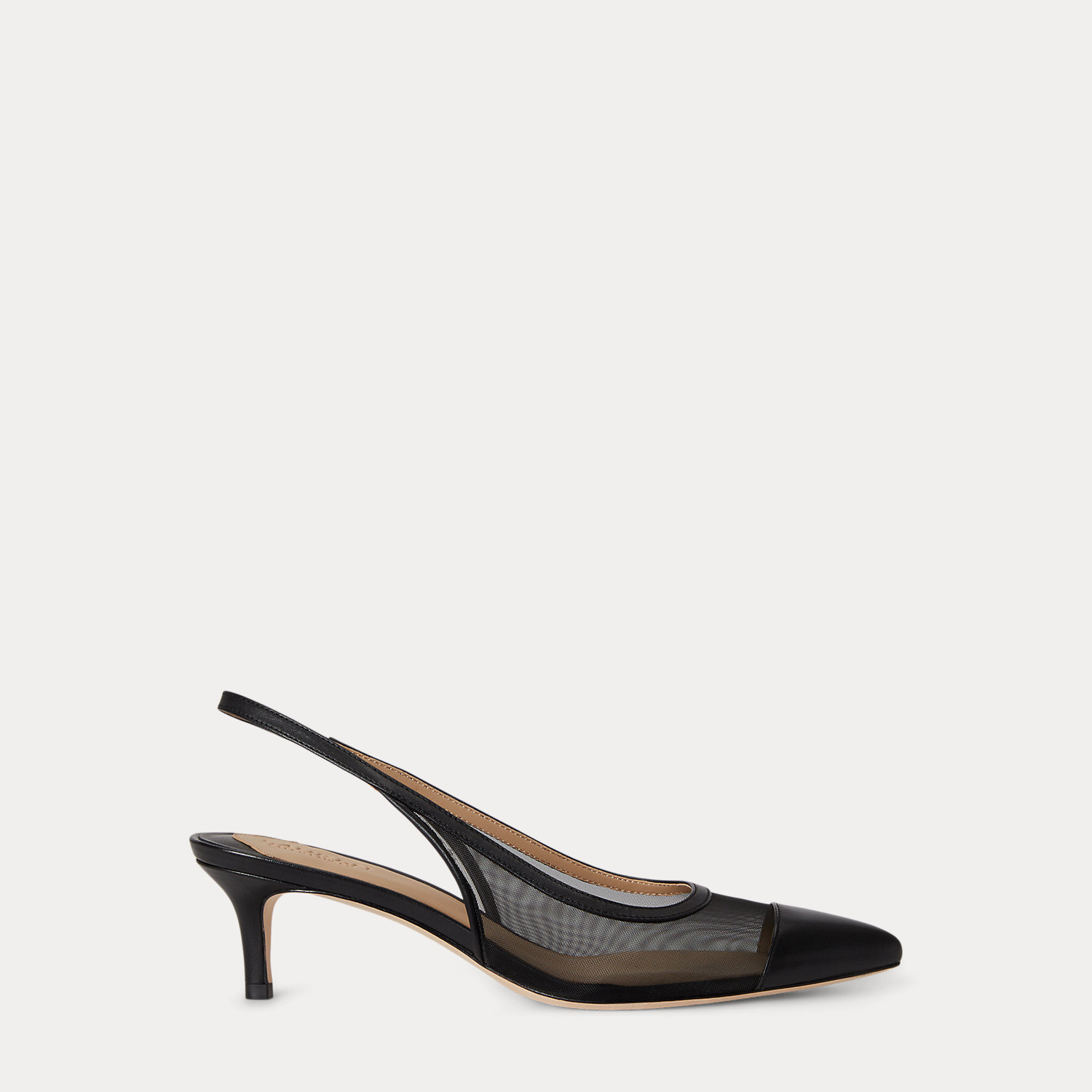 Lolah II Mesh & Nappa Slingback Pump