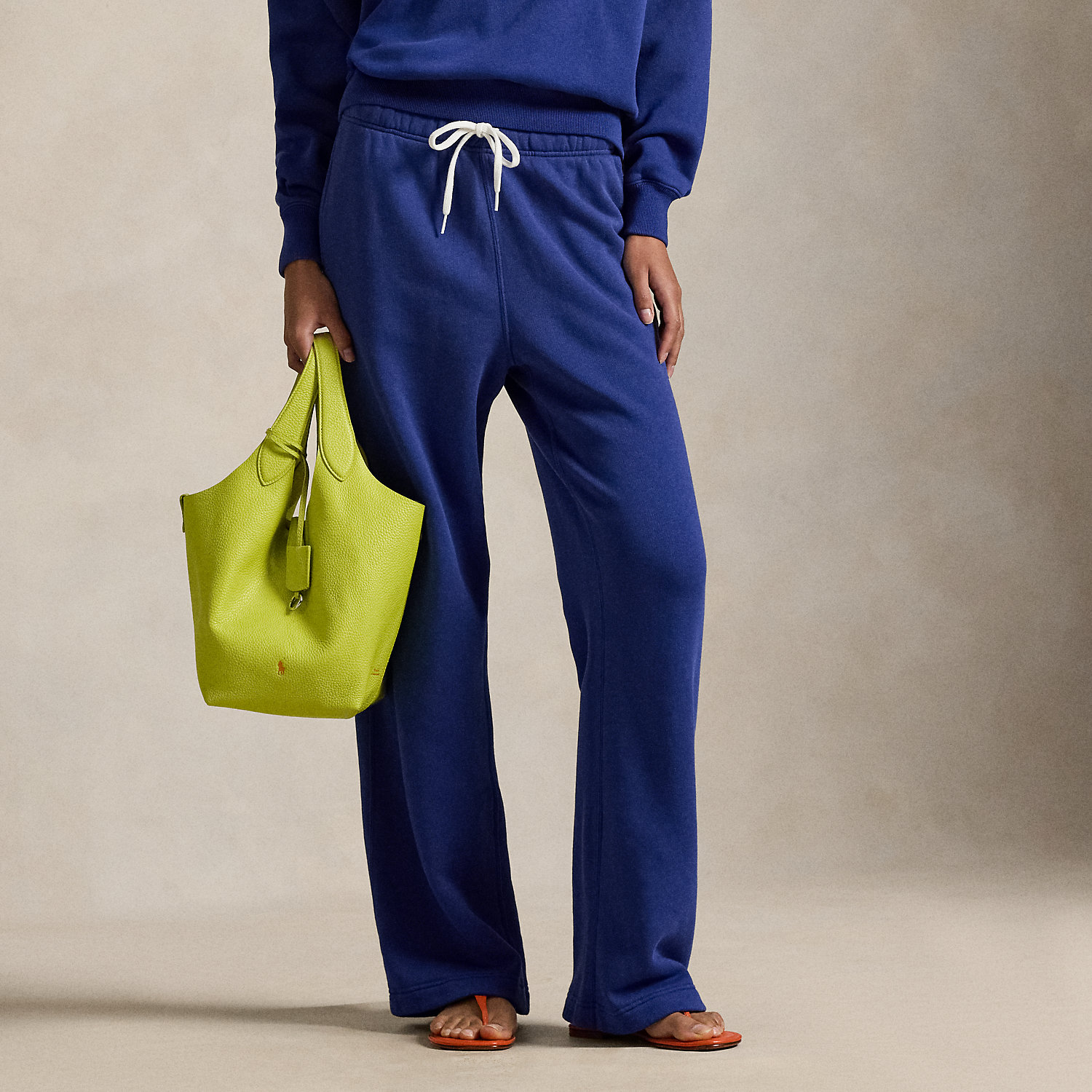 Drawstring Wide-Leg Tracksuit Bottoms