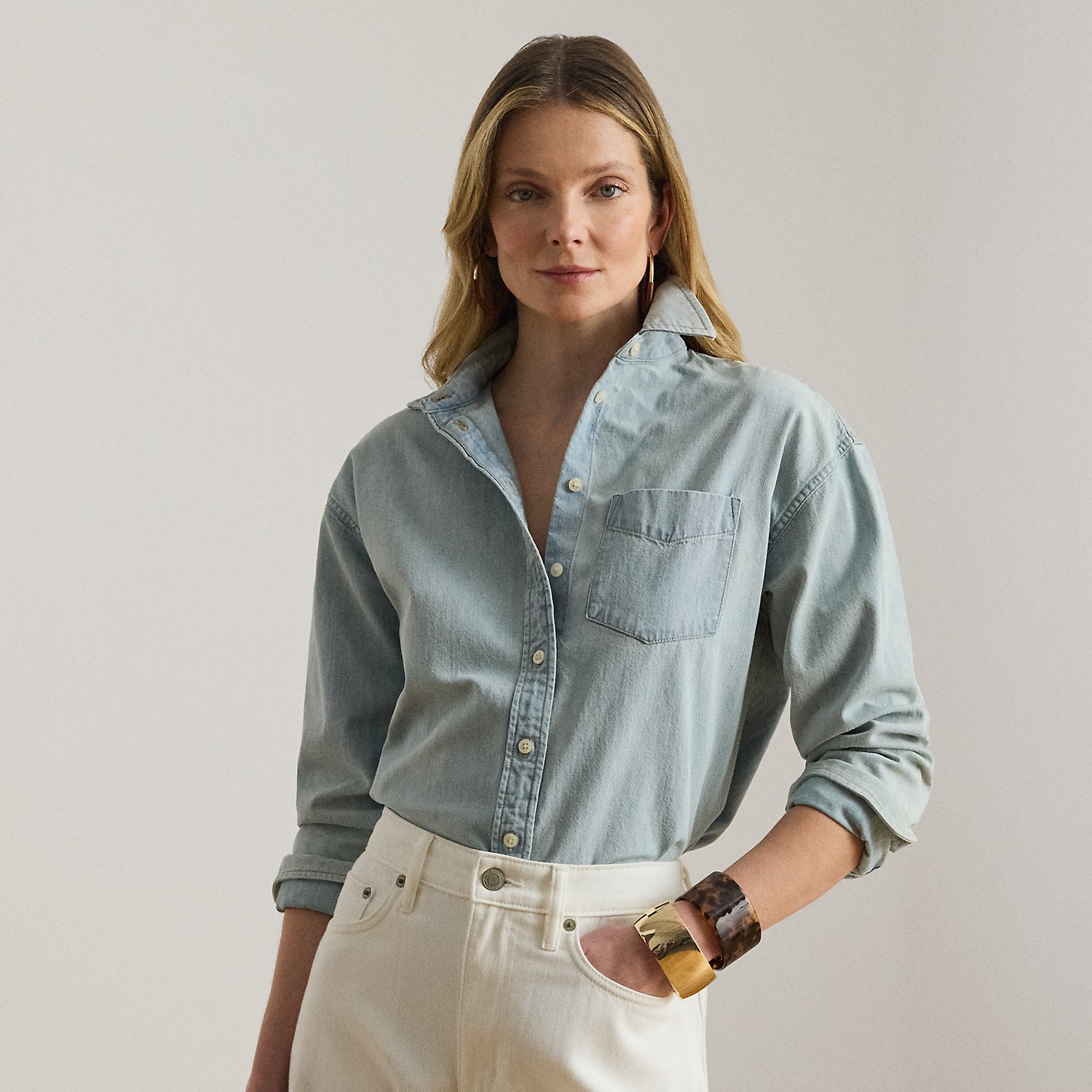 Relaxed Fit Denim Shirt
