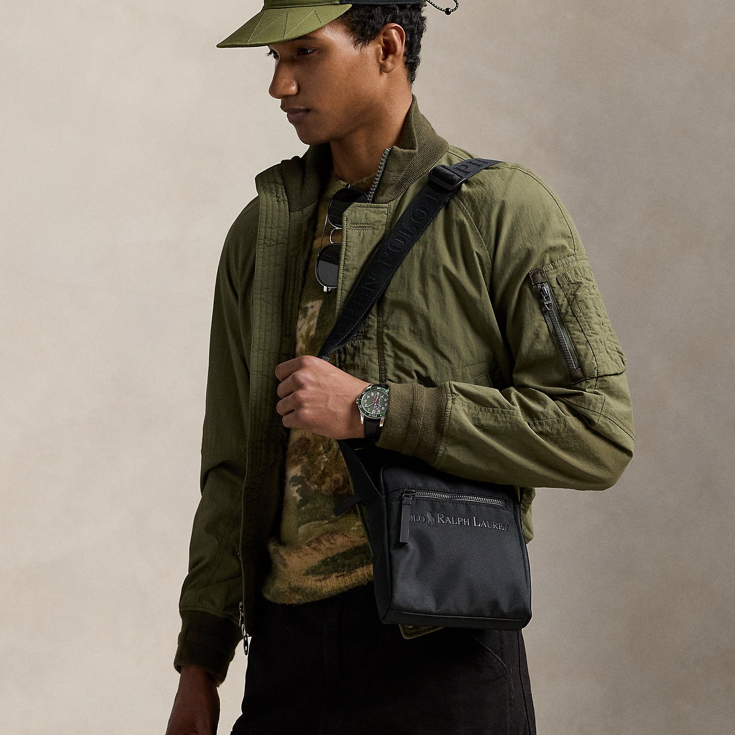 Tonal Logo Crossbody Bag by Polo Ralph Lauren