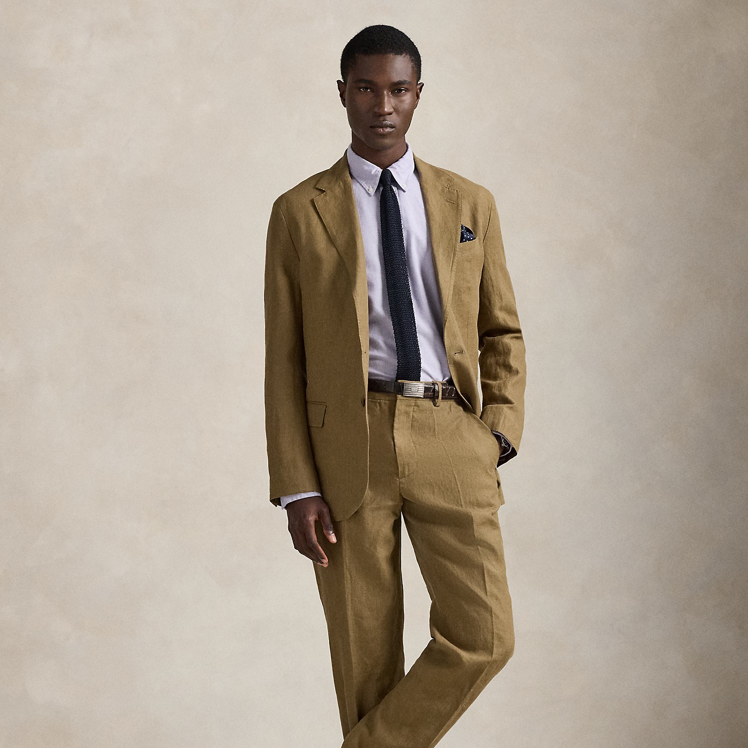 Polo Soft Modern Fit Linen Suit Jacket