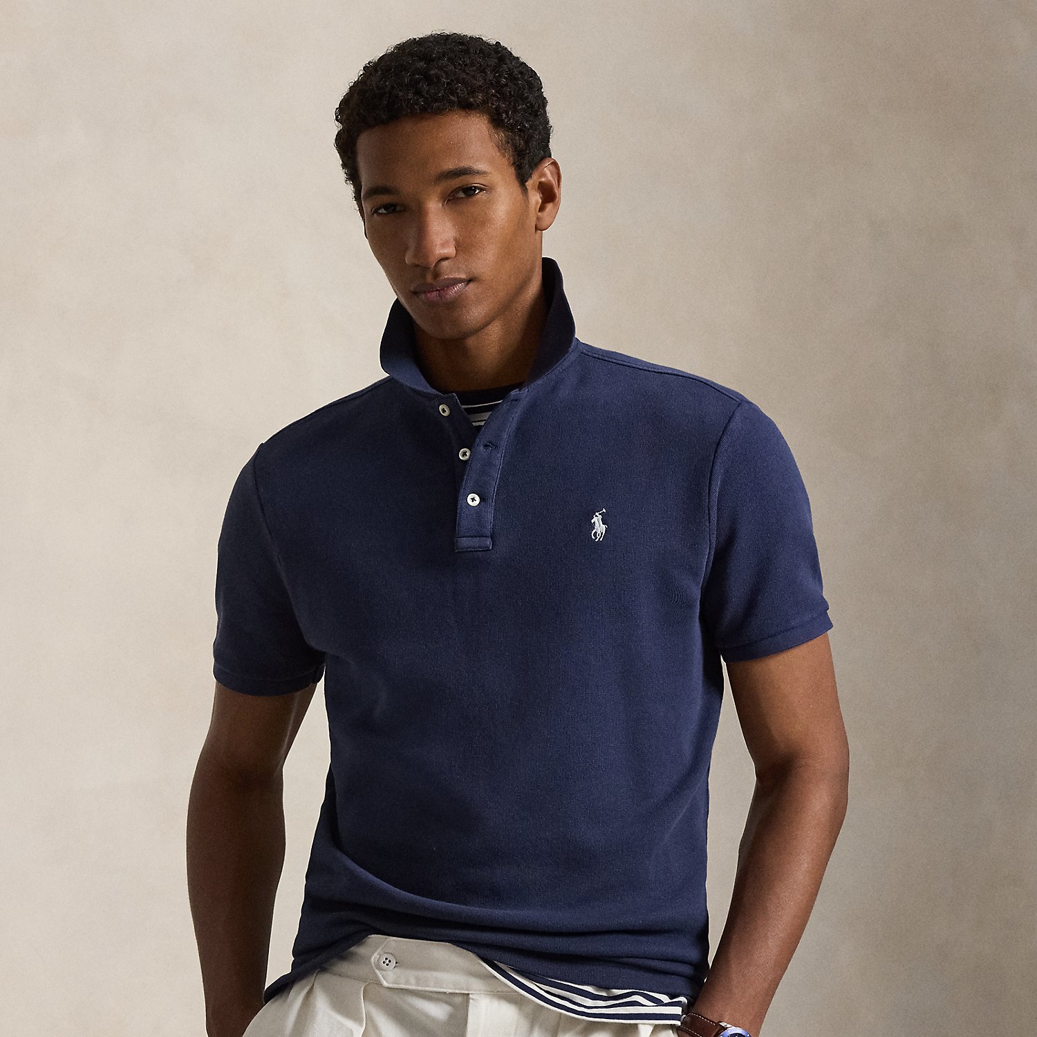 French Terry Polo Shirt