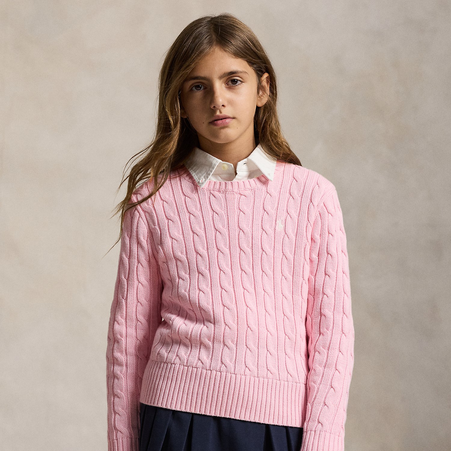 Cable-Knit Cotton Jumper
