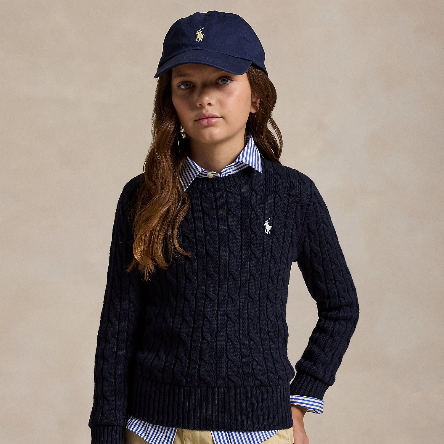 Cable-Knit Cotton Jumper