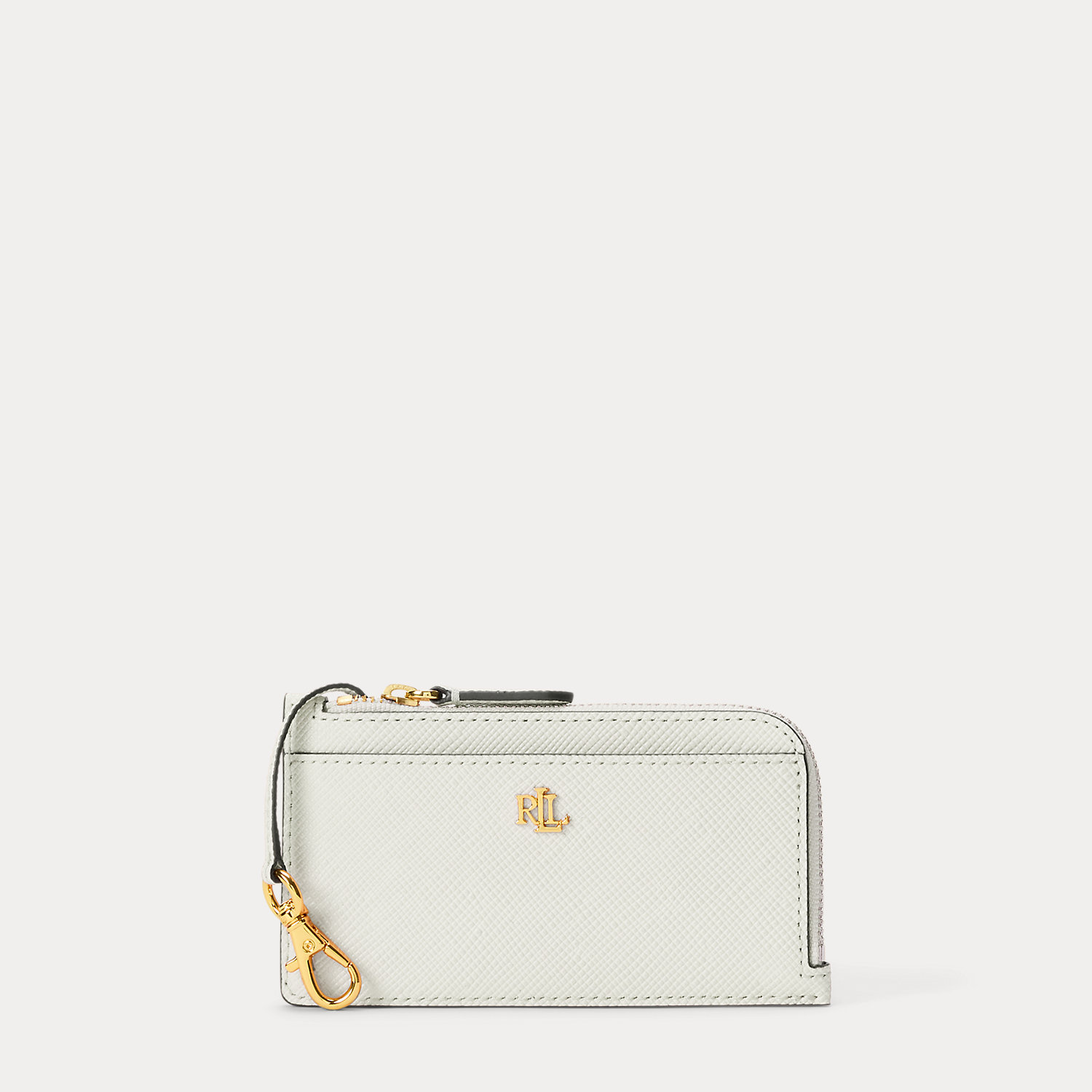 Textured Leather L-Zip Card Case