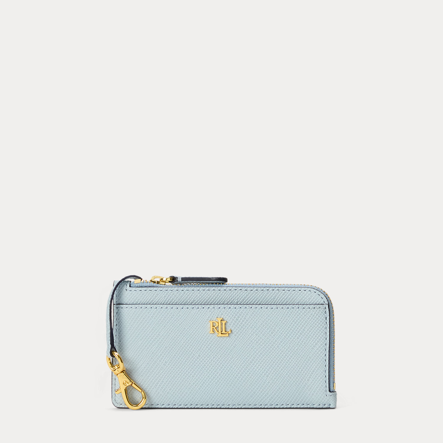 Textured Leather L-Zip Card Case