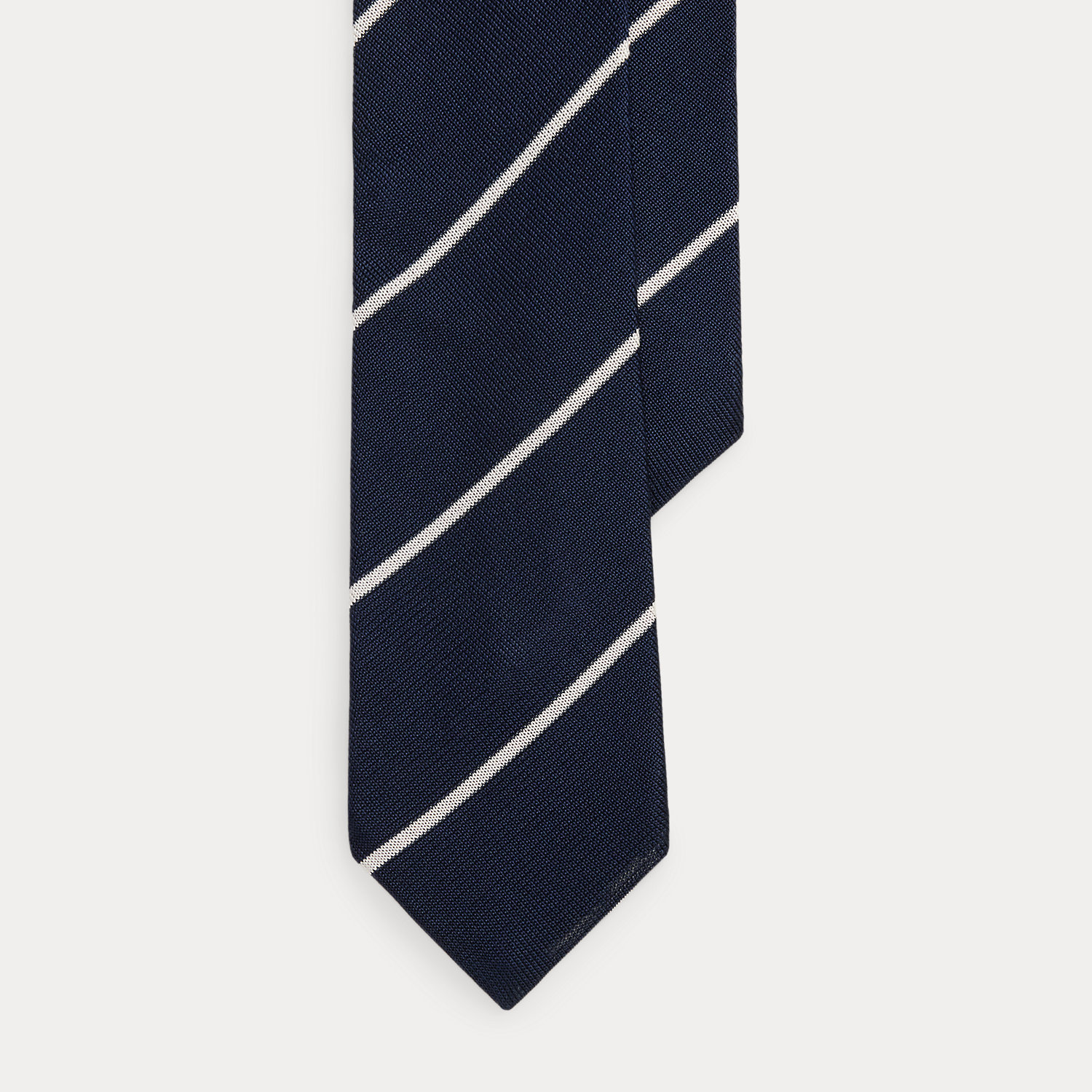 Striped Knit Silk Tie