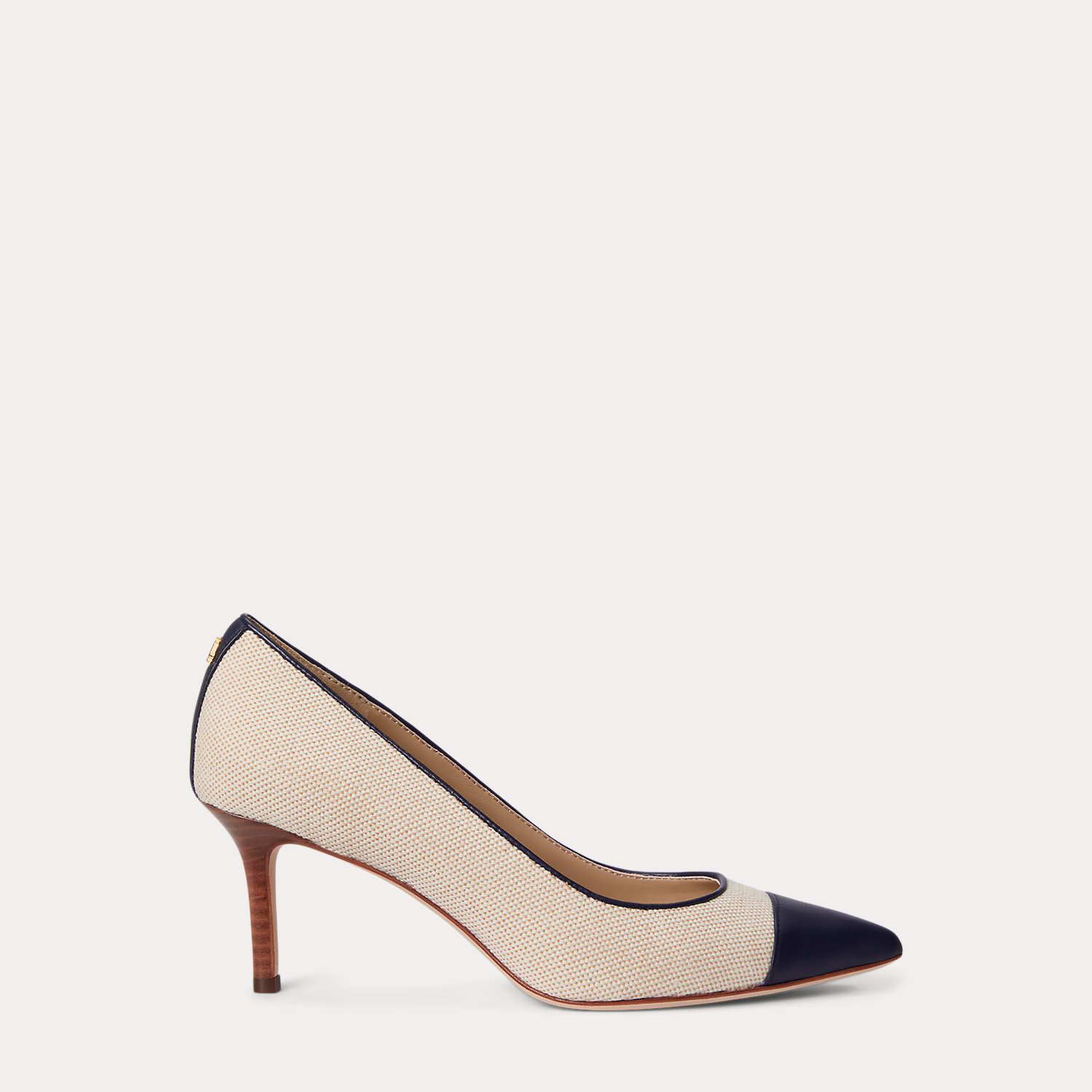 Lanette III Canvas & Leather Pump