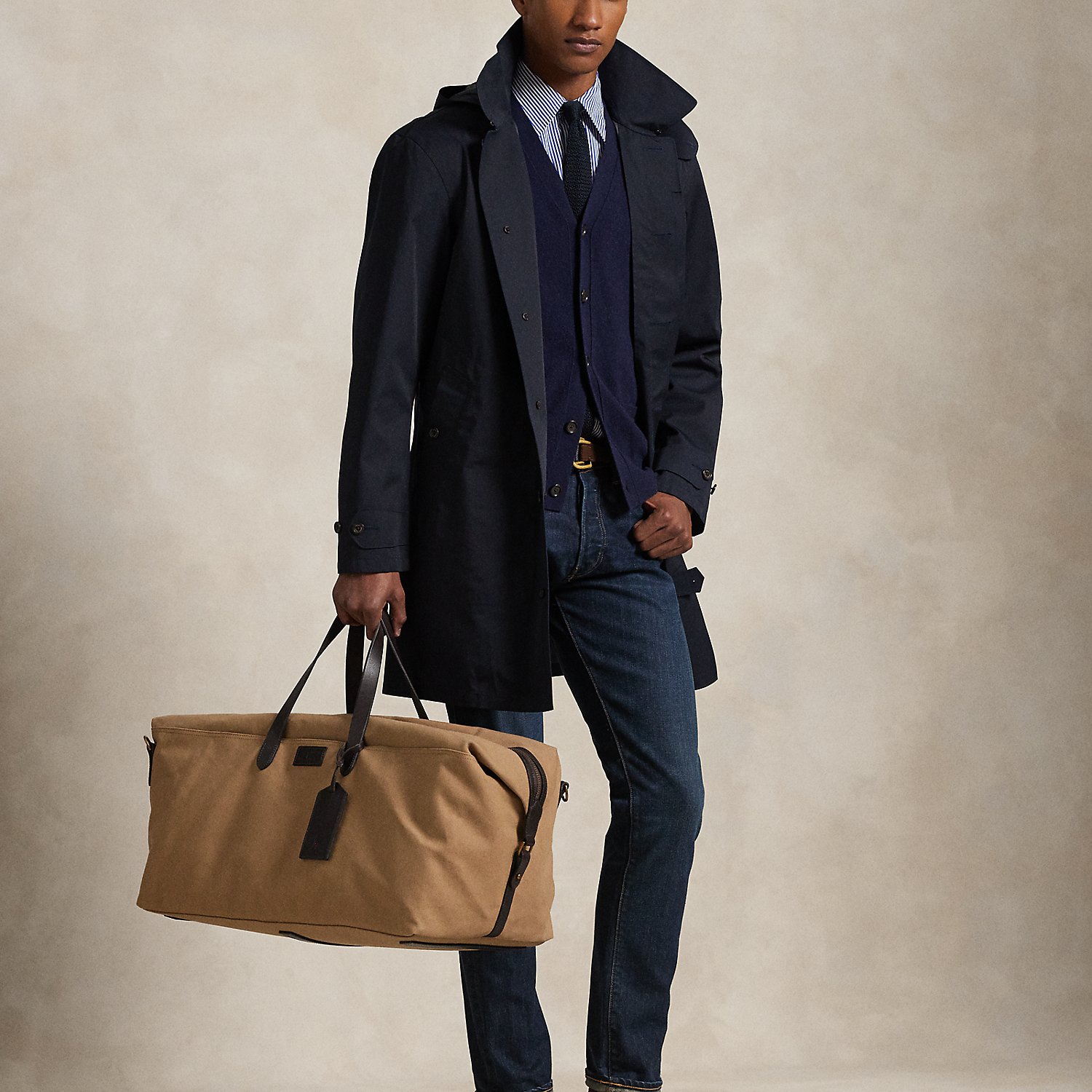 Leather-Trim Canvas Duffel by Polo Ralph Lauren
