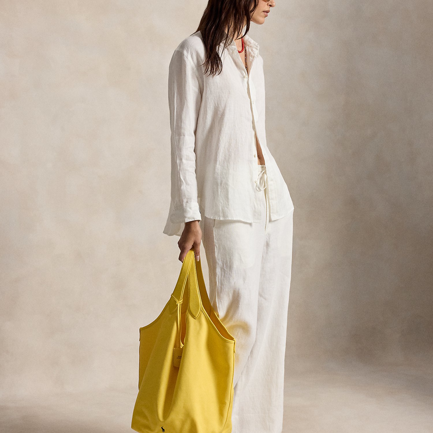 Polo Play Canvas-Leather Large Tote