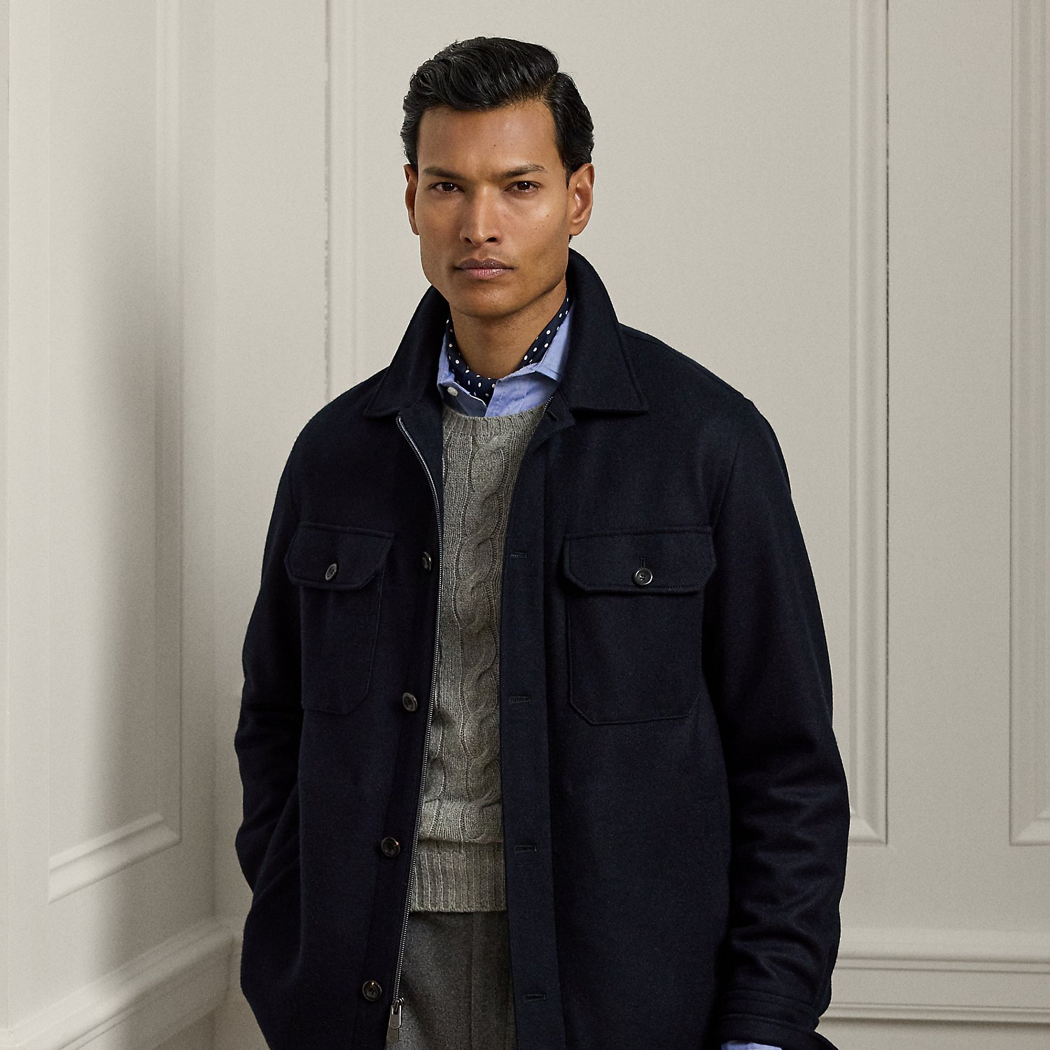 Felton Cashmere-Blend Shirt Jacket