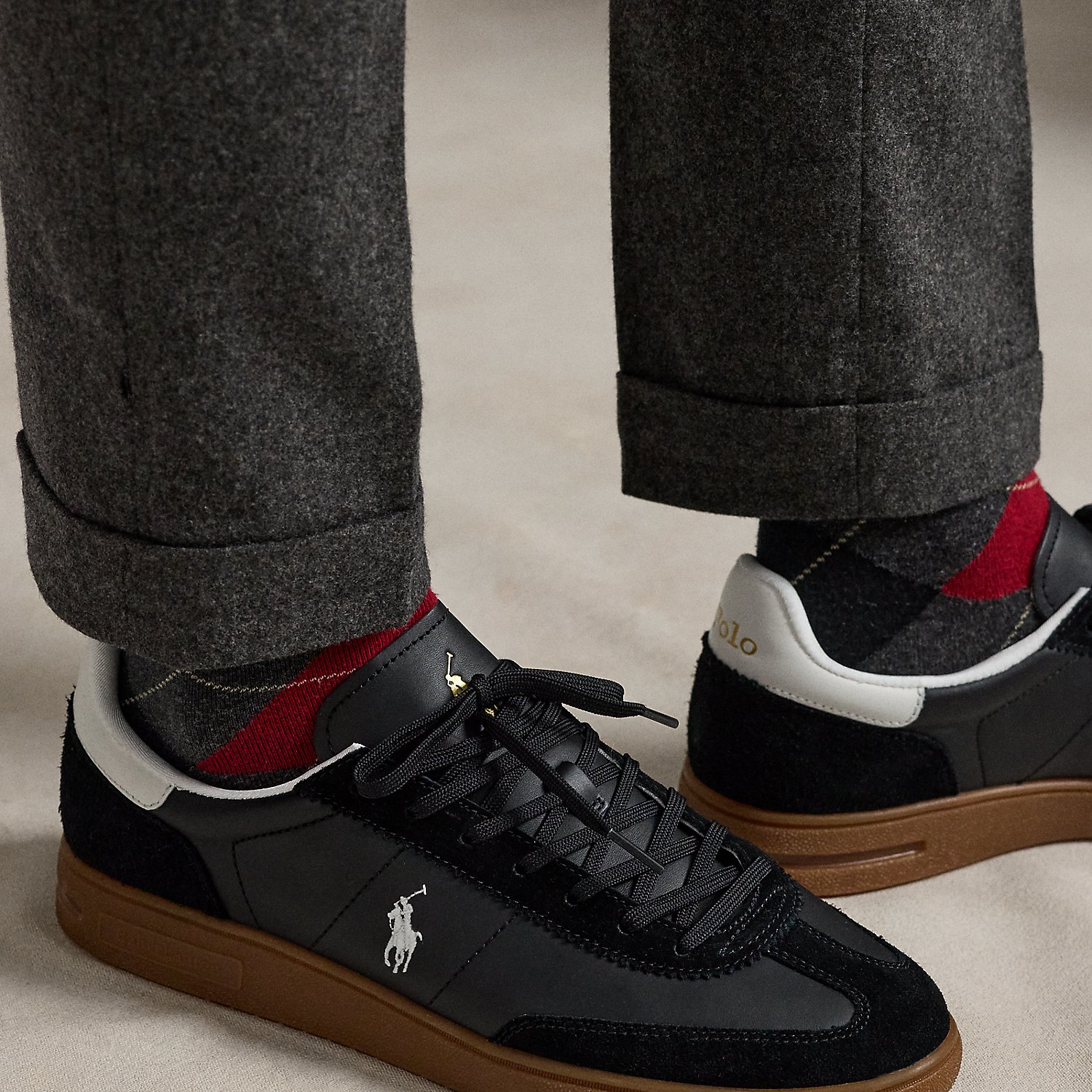 Bedford Leather-Suede Trainer